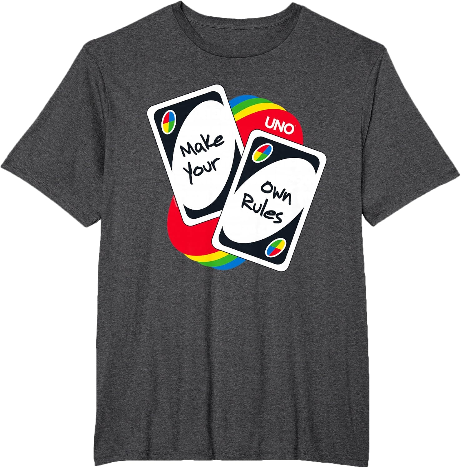 image:imageUNO Make Your Own Rules TShirtDark Heather Grey