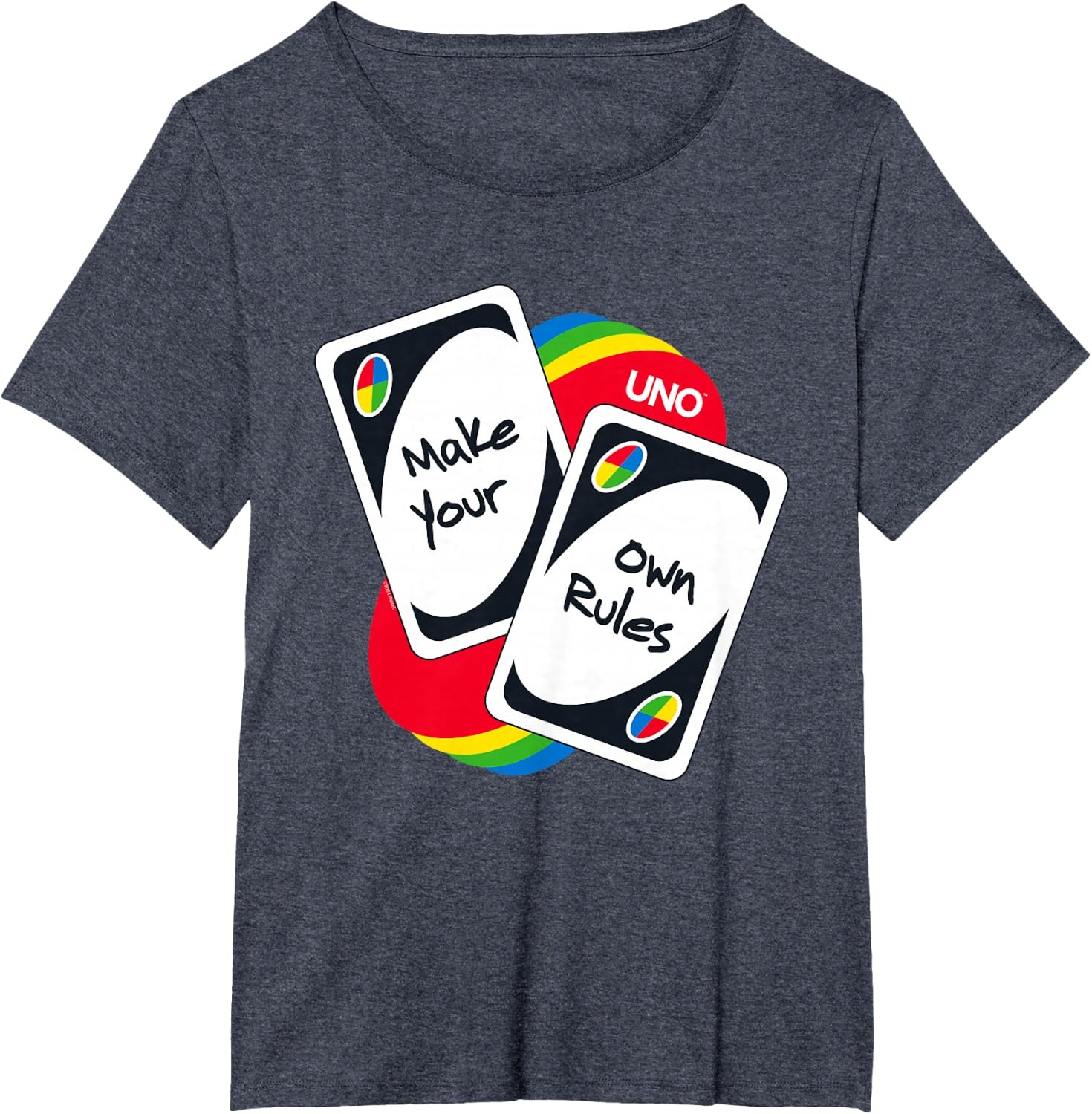 image:imageUNO Make Your Own Rules TShirtHeather Blue