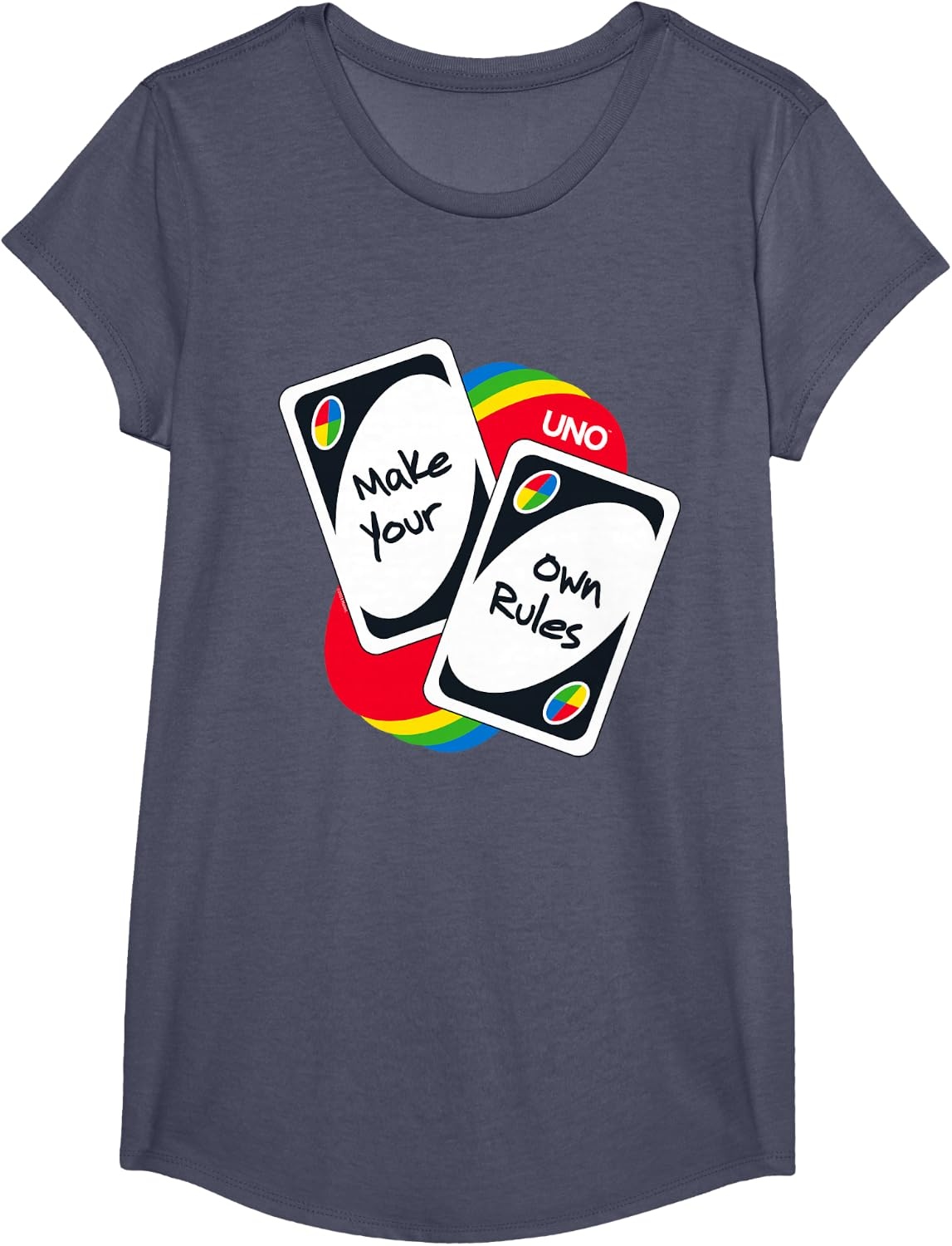 image:imageUNO Make Your Own Rules TShirtHeather Blue