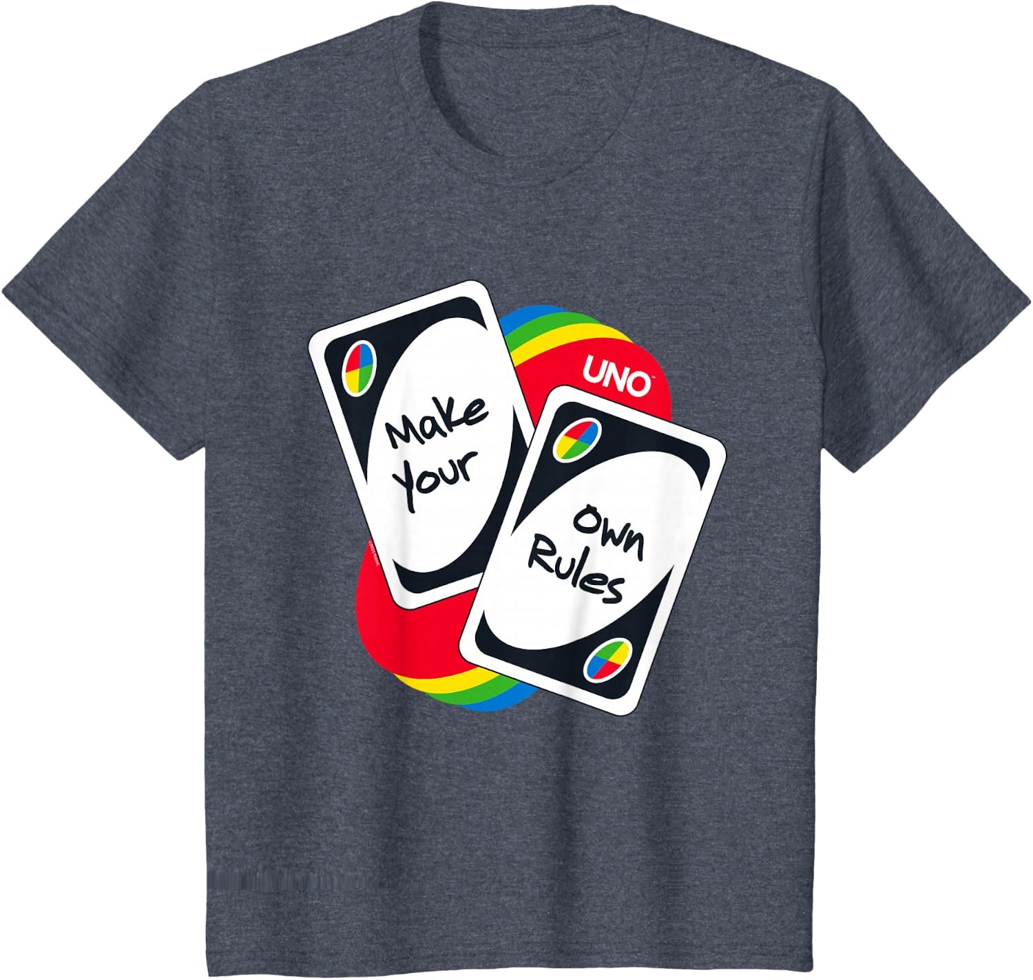 image:imageUNO Make Your Own Rules TShirtHeather Blue