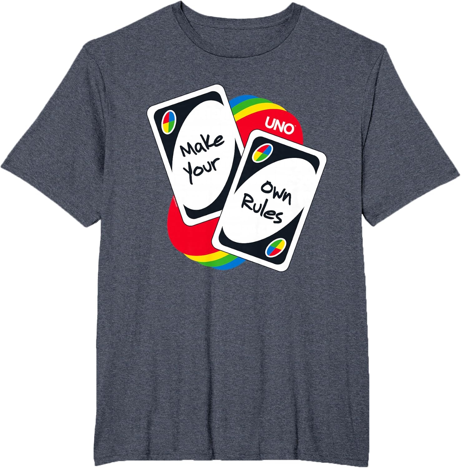 image:imageUNO Make Your Own Rules TShirtHeather Blue