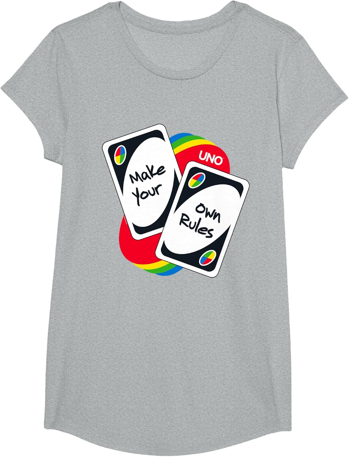 image:imageUNO Make Your Own Rules TShirtHeather Grey