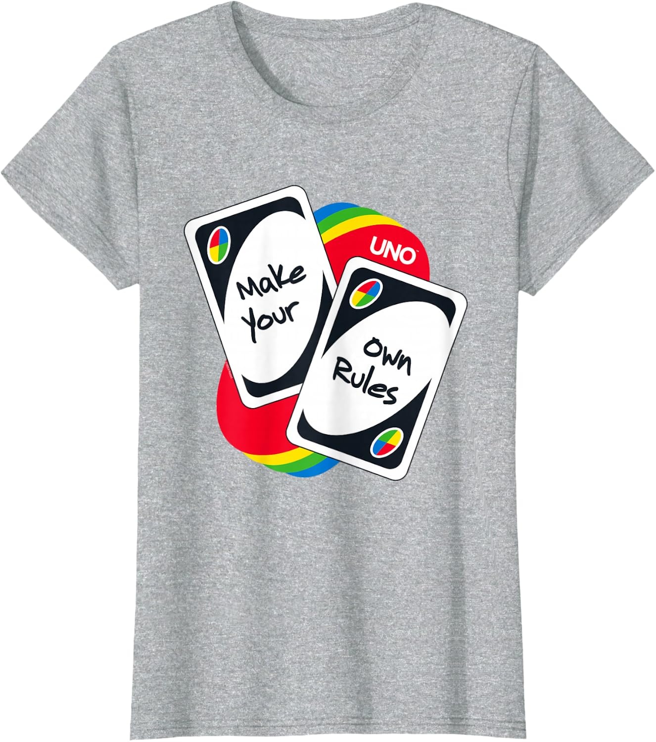 image:imageUNO Make Your Own Rules TShirtHeather Grey