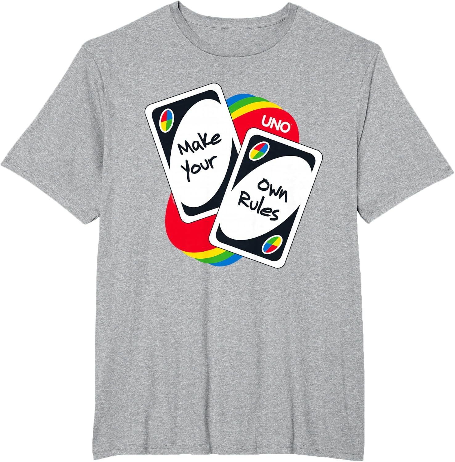 image:imageUNO Make Your Own Rules TShirtHeather Grey