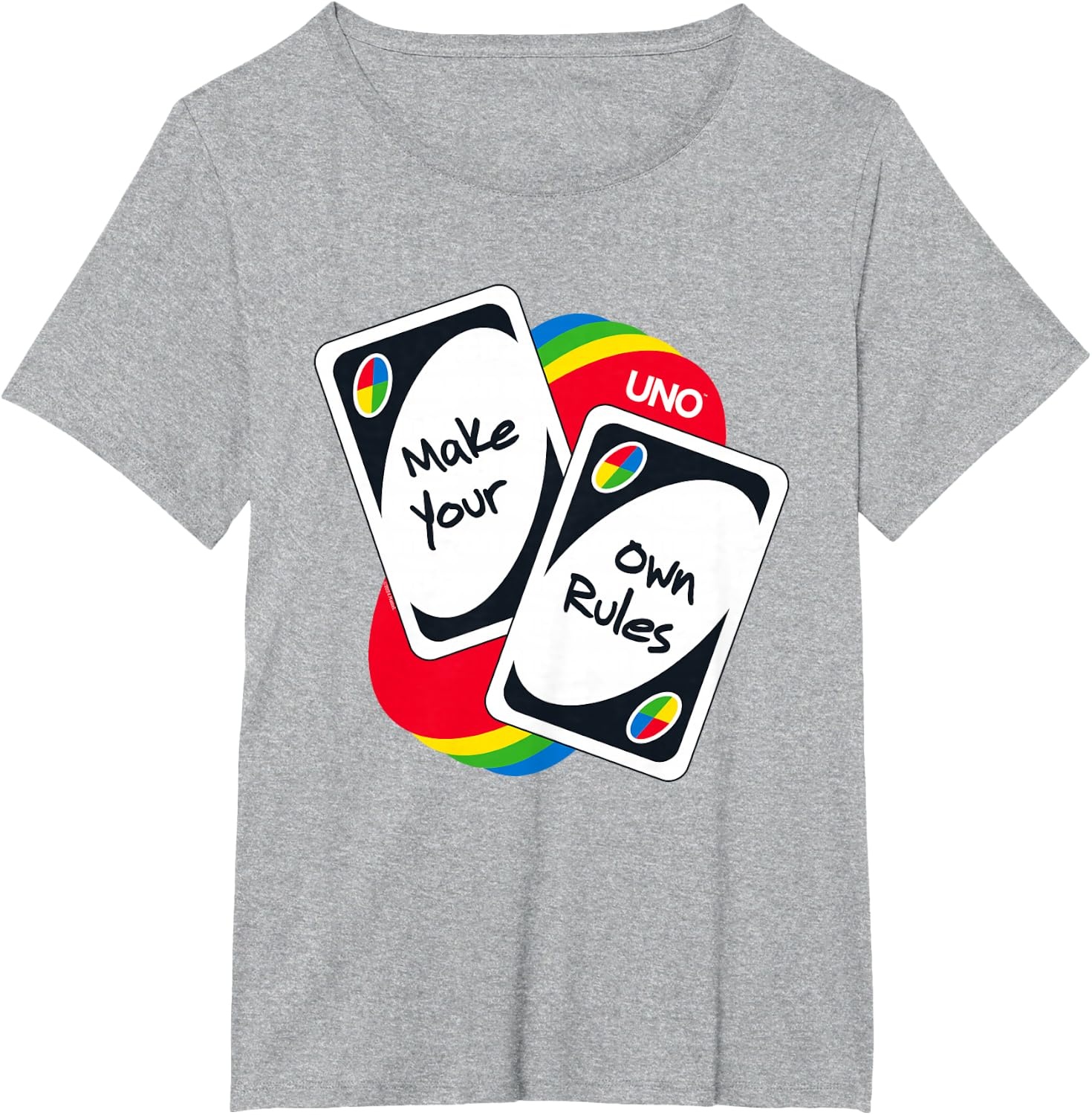 image:imageUNO Make Your Own Rules TShirtHeather Grey