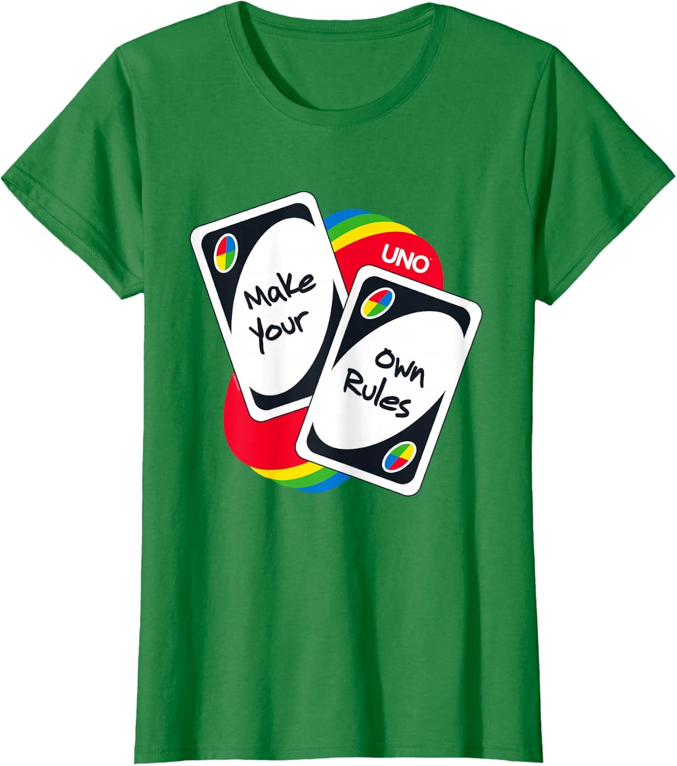 image:imageUNO Make Your Own Rules TShirtKelly Green