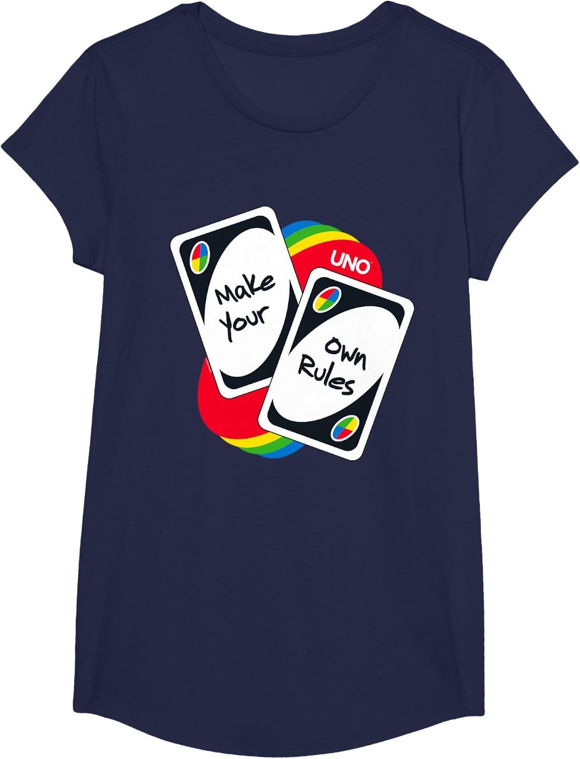 image:imageUNO Make Your Own Rules TShirtNavy Blue