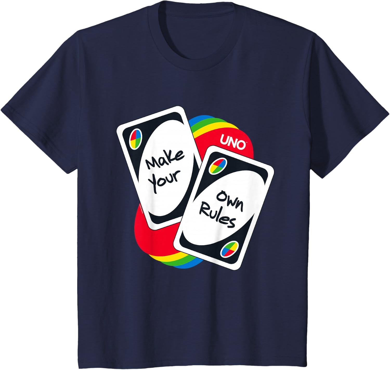 image:imageUNO Make Your Own Rules TShirtNavy Blue