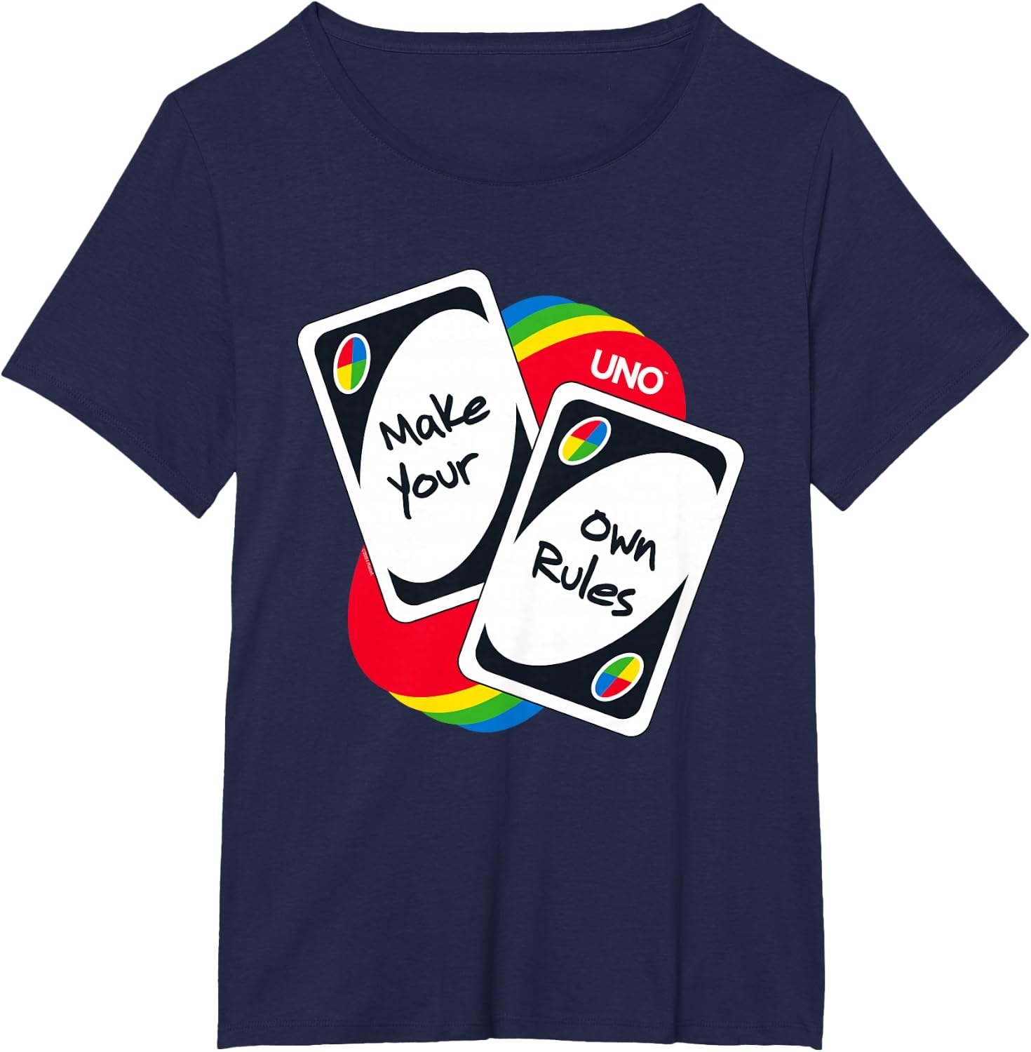 image:imageUNO Make Your Own Rules TShirtNavy Blue