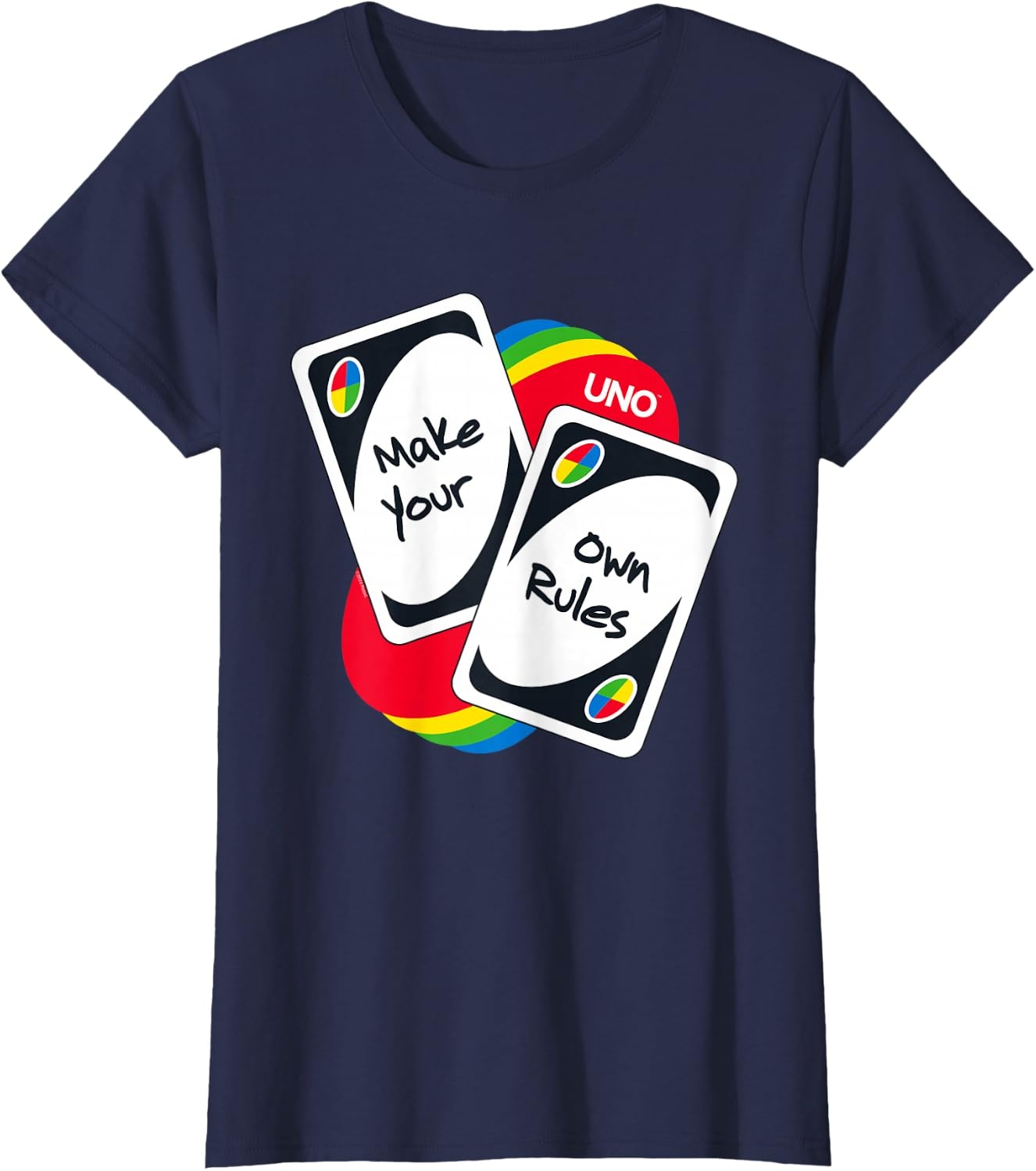 image:imageUNO Make Your Own Rules TShirtNavy Blue