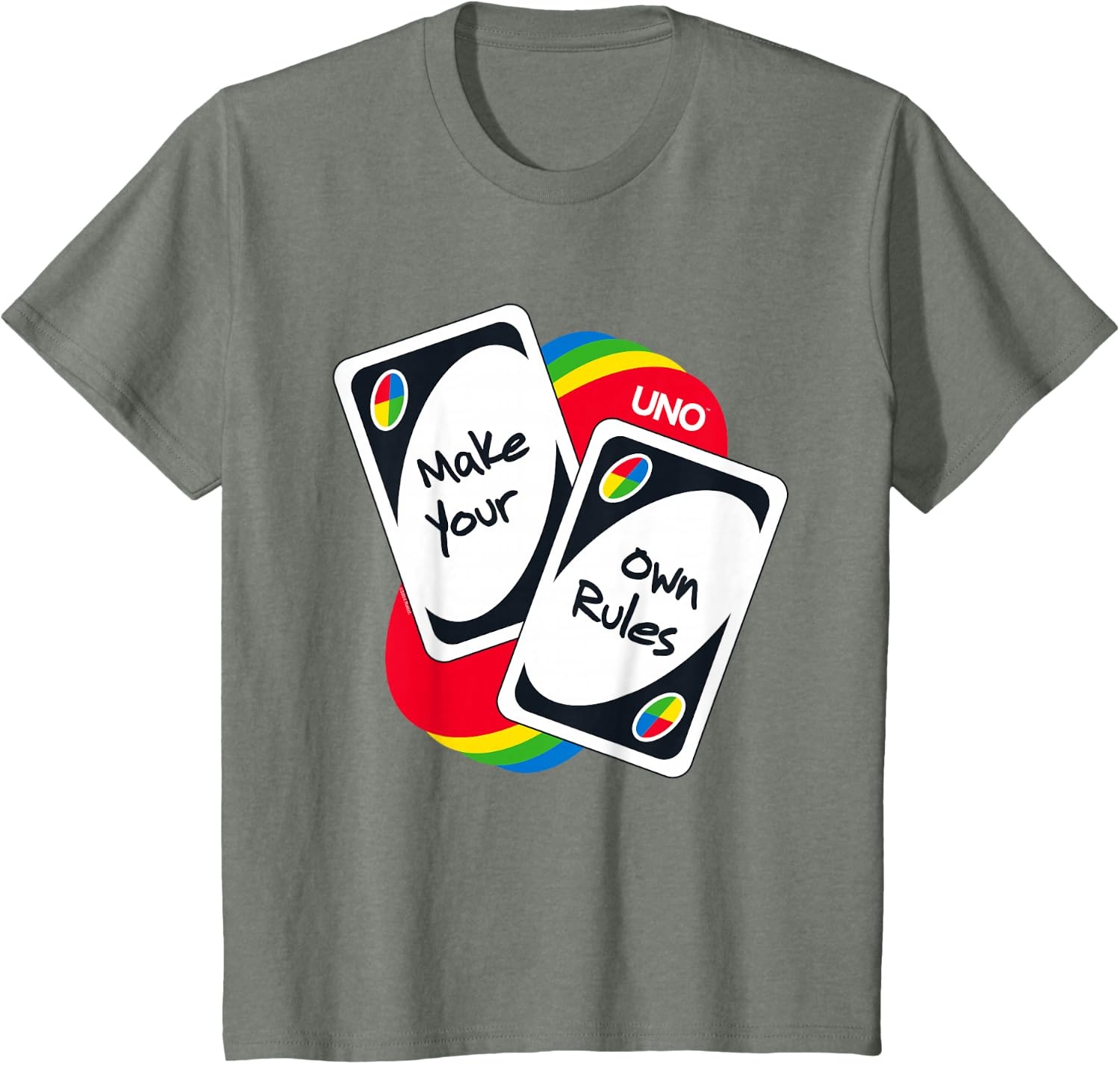 image:imageUNO Make Your Own Rules TShirtOlive Heather