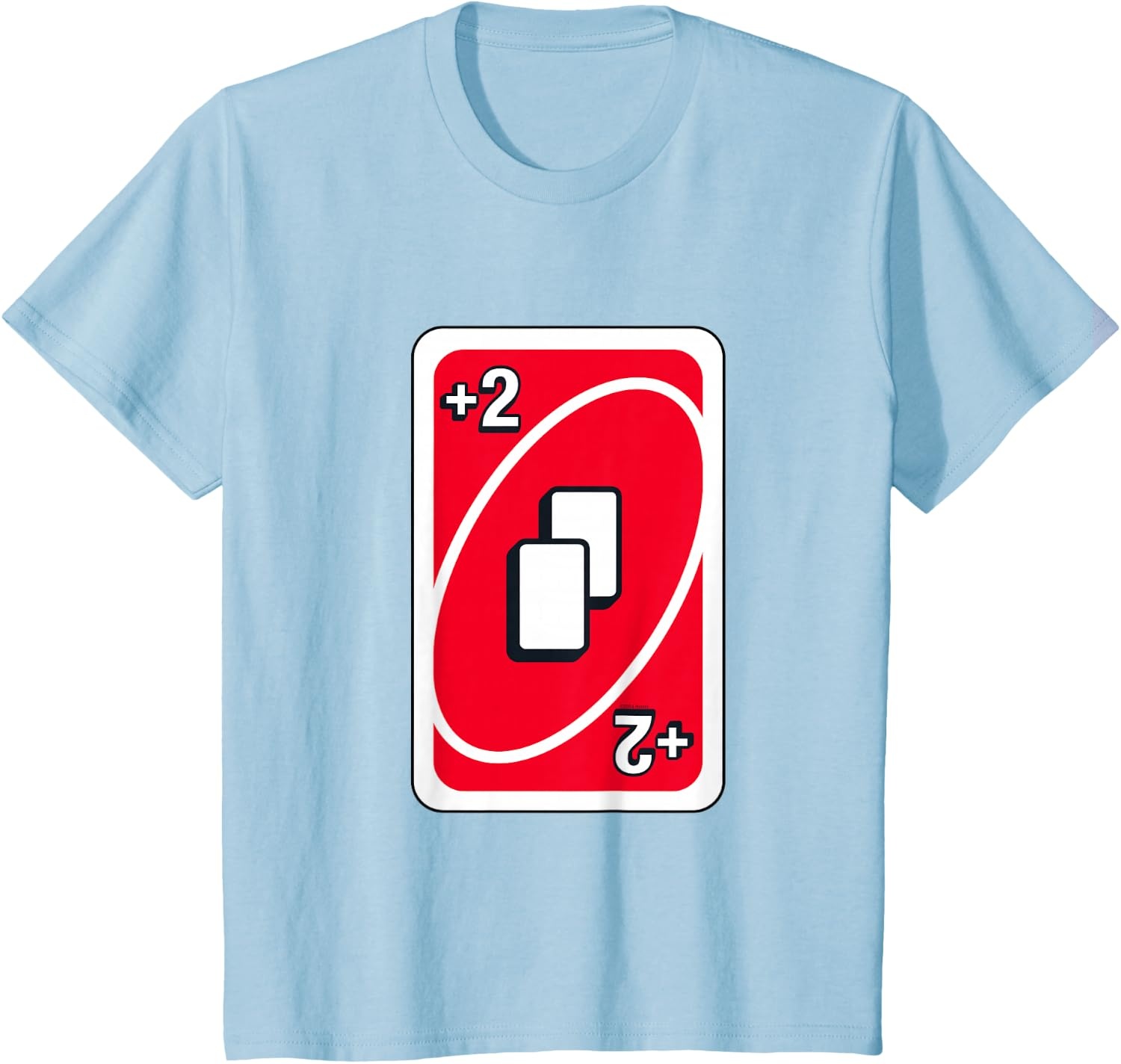 image:imageUNO Red Draw Two Card TShirtBaby Blue