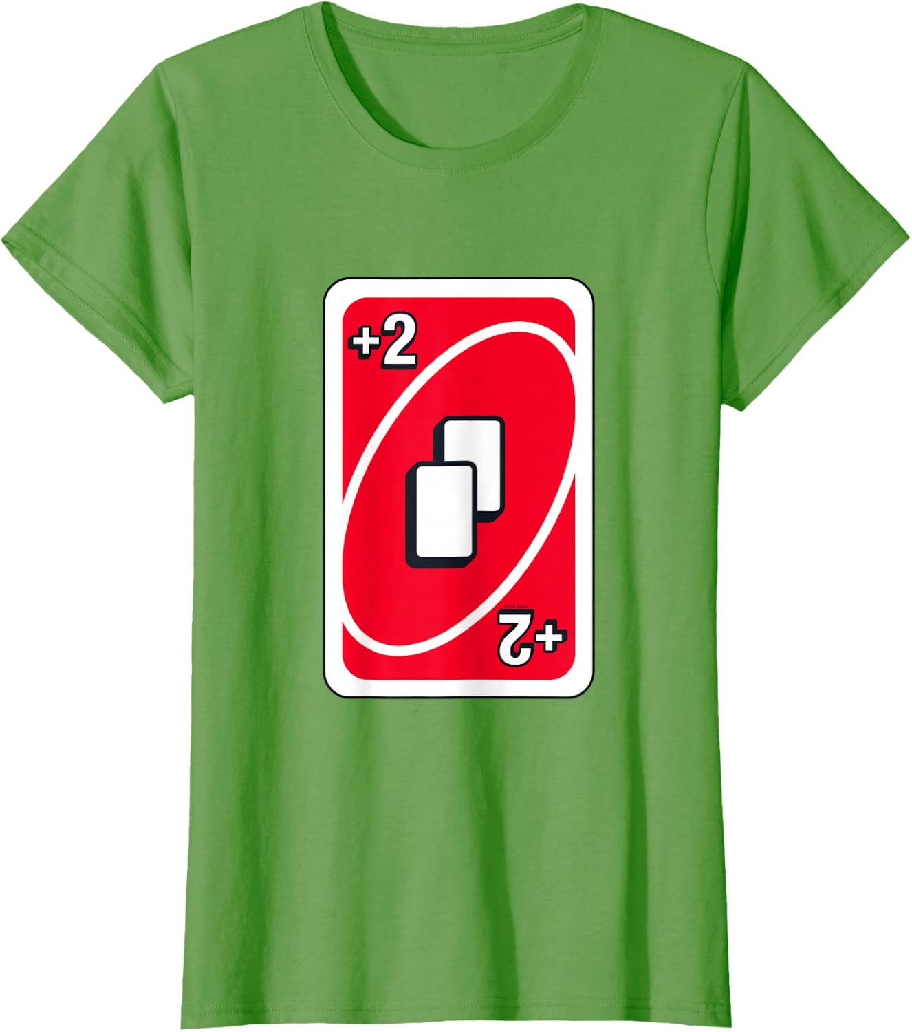 image:imageUNO Red Draw Two Card TShirtGrass Green