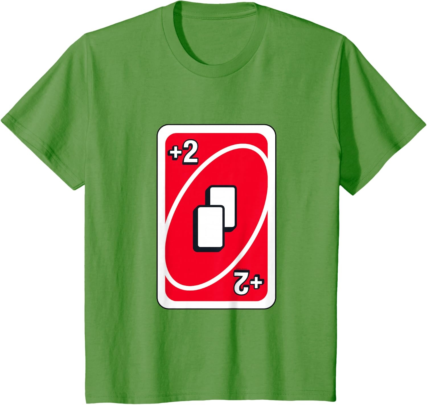 image:imageUNO Red Draw Two Card TShirtGrass Green