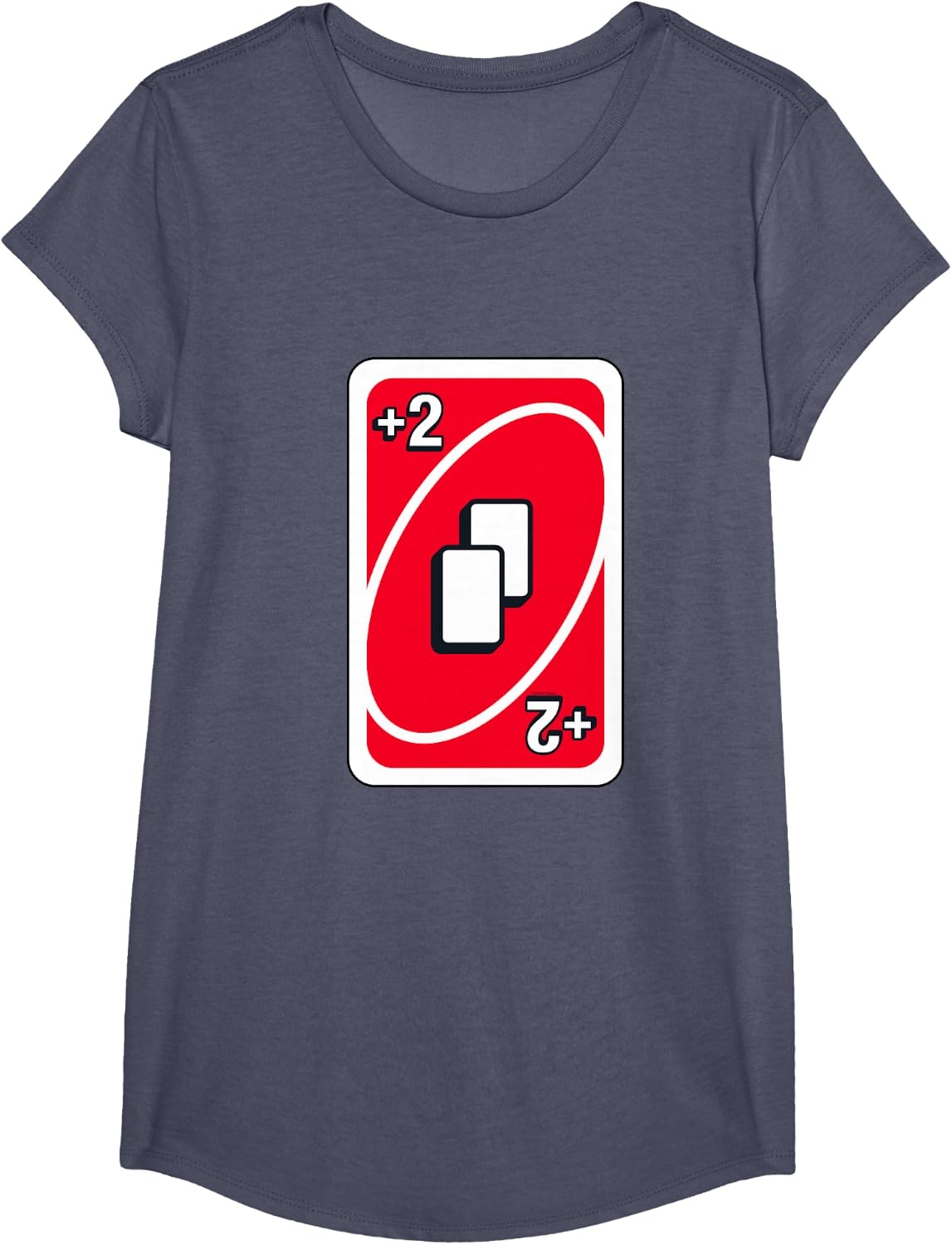 image:imageUNO Red Draw Two Card TShirtHeather Blue