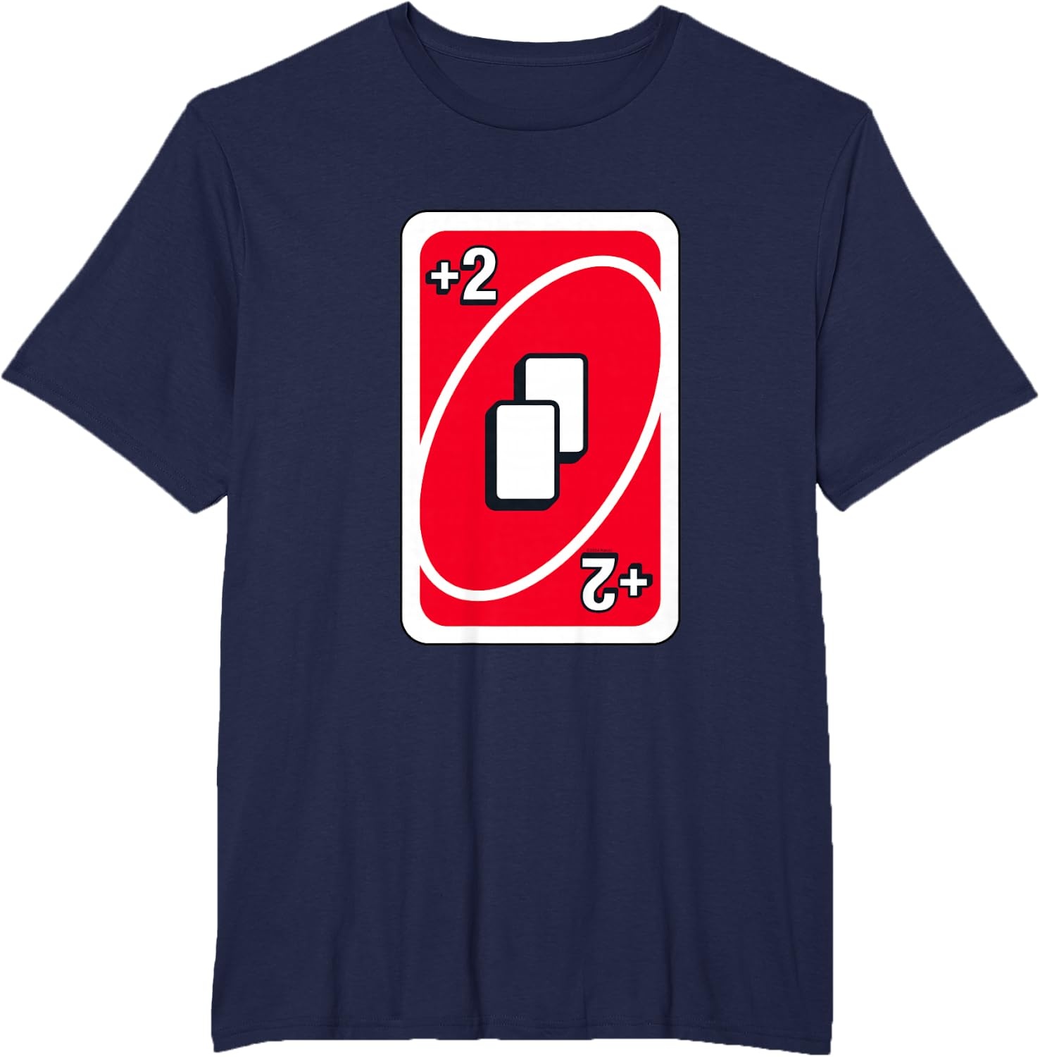 image:imageUNO Red Draw Two Card TShirtNavy Blue