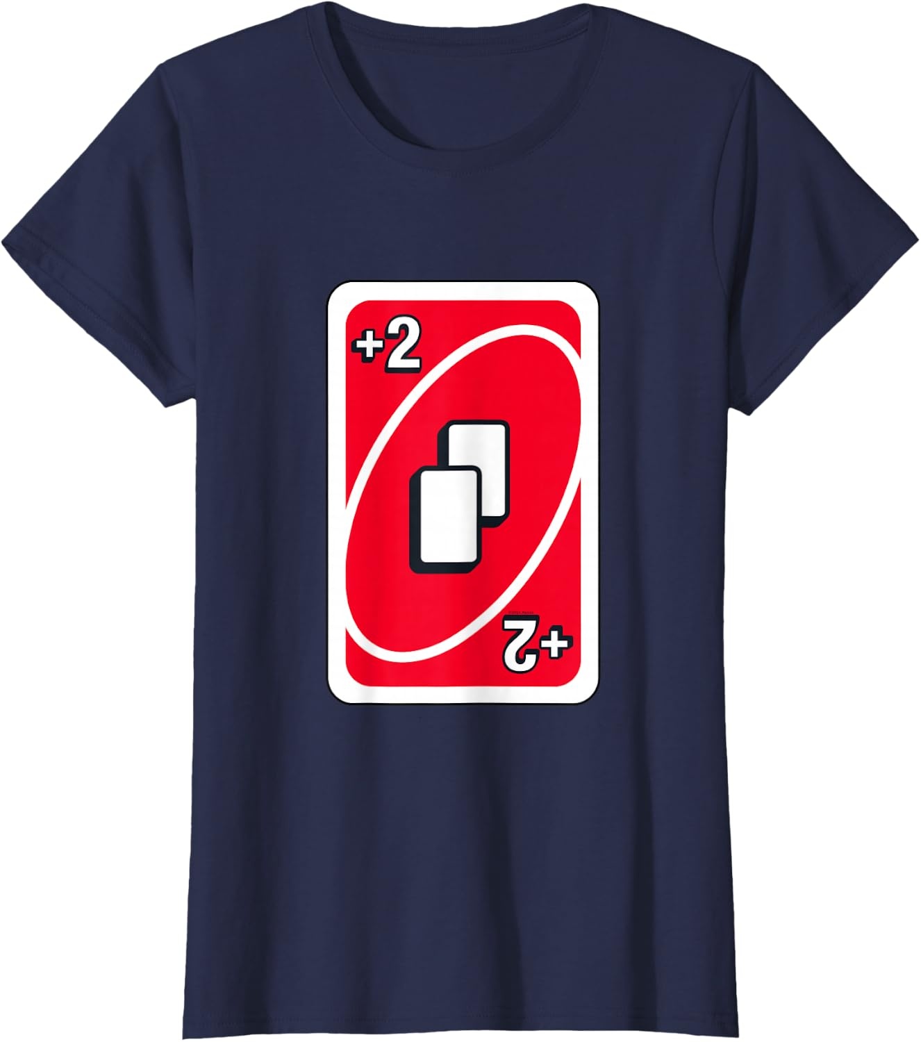 image:imageUNO Red Draw Two Card TShirtNavy Blue