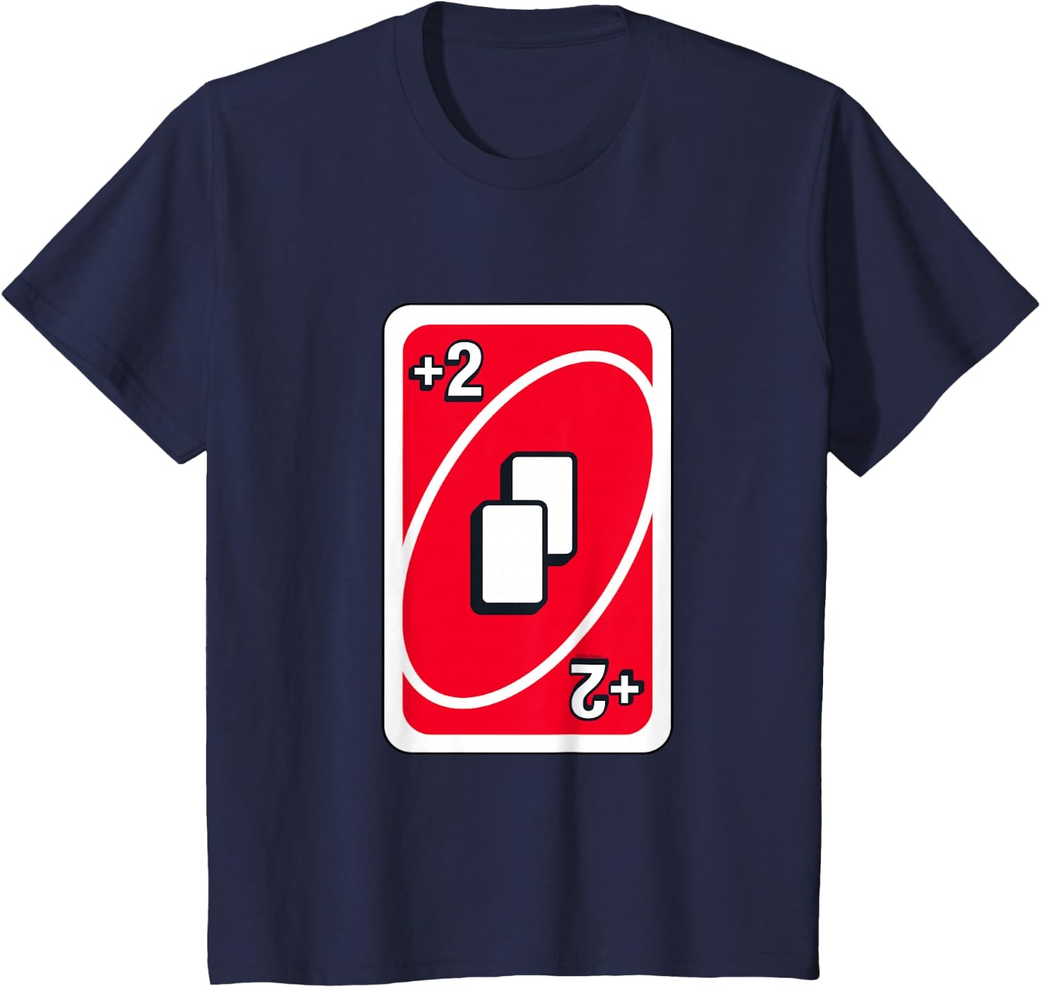 image:imageUNO Red Draw Two Card TShirtNavy Blue