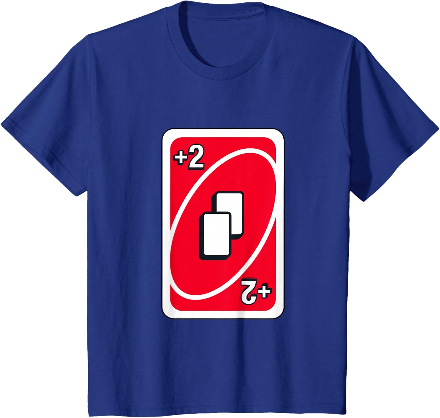 image:imageUNO Red Draw Two Card TShirtRoyal Blue