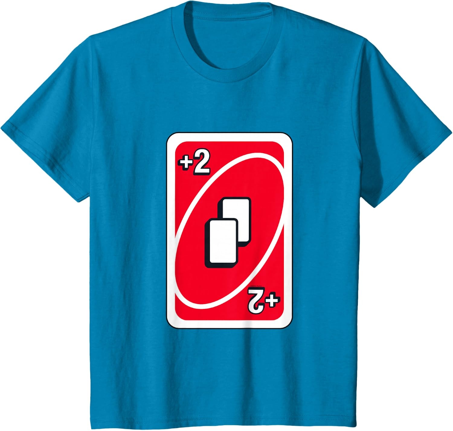image:imageUNO Red Draw Two Card TShirtSapphire Blue