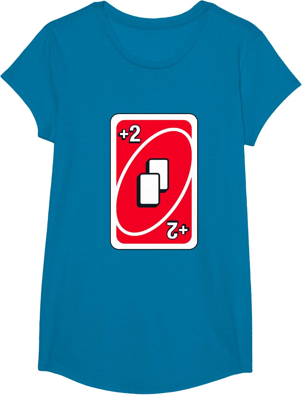 image:imageUNO Red Draw Two Card TShirtSapphire Blue