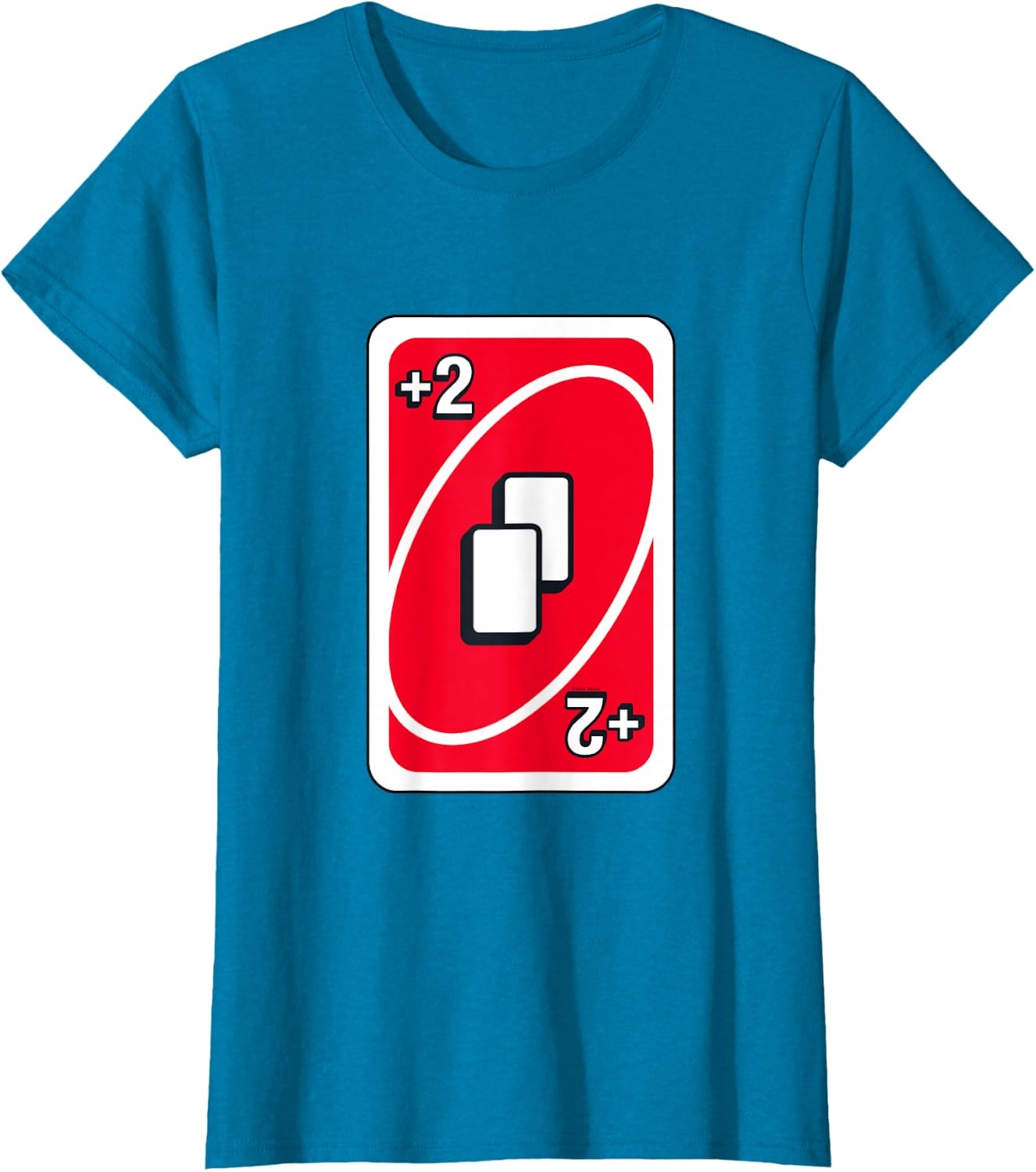 image:imageUNO Red Draw Two Card TShirtSapphire Blue