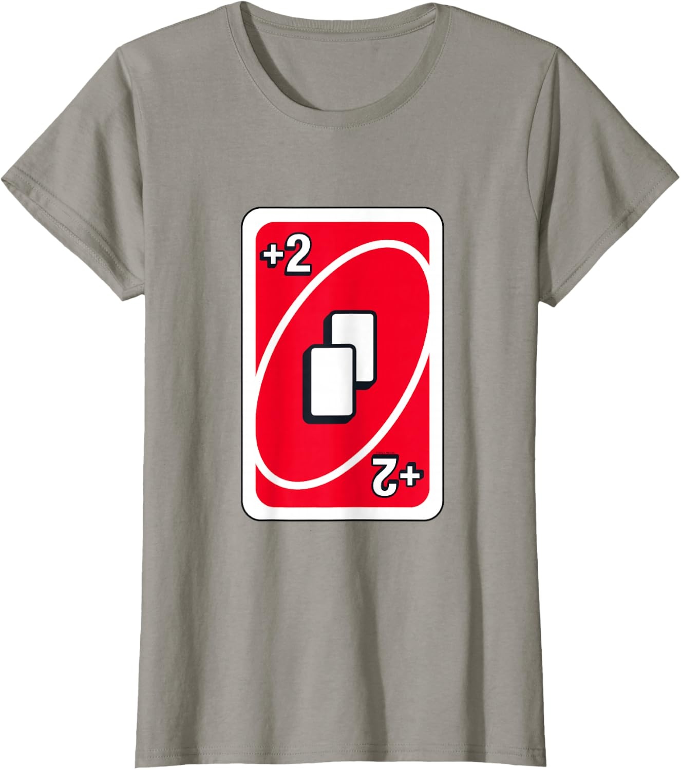 image:imageUNO Red Draw Two Card TShirtSlate Grey