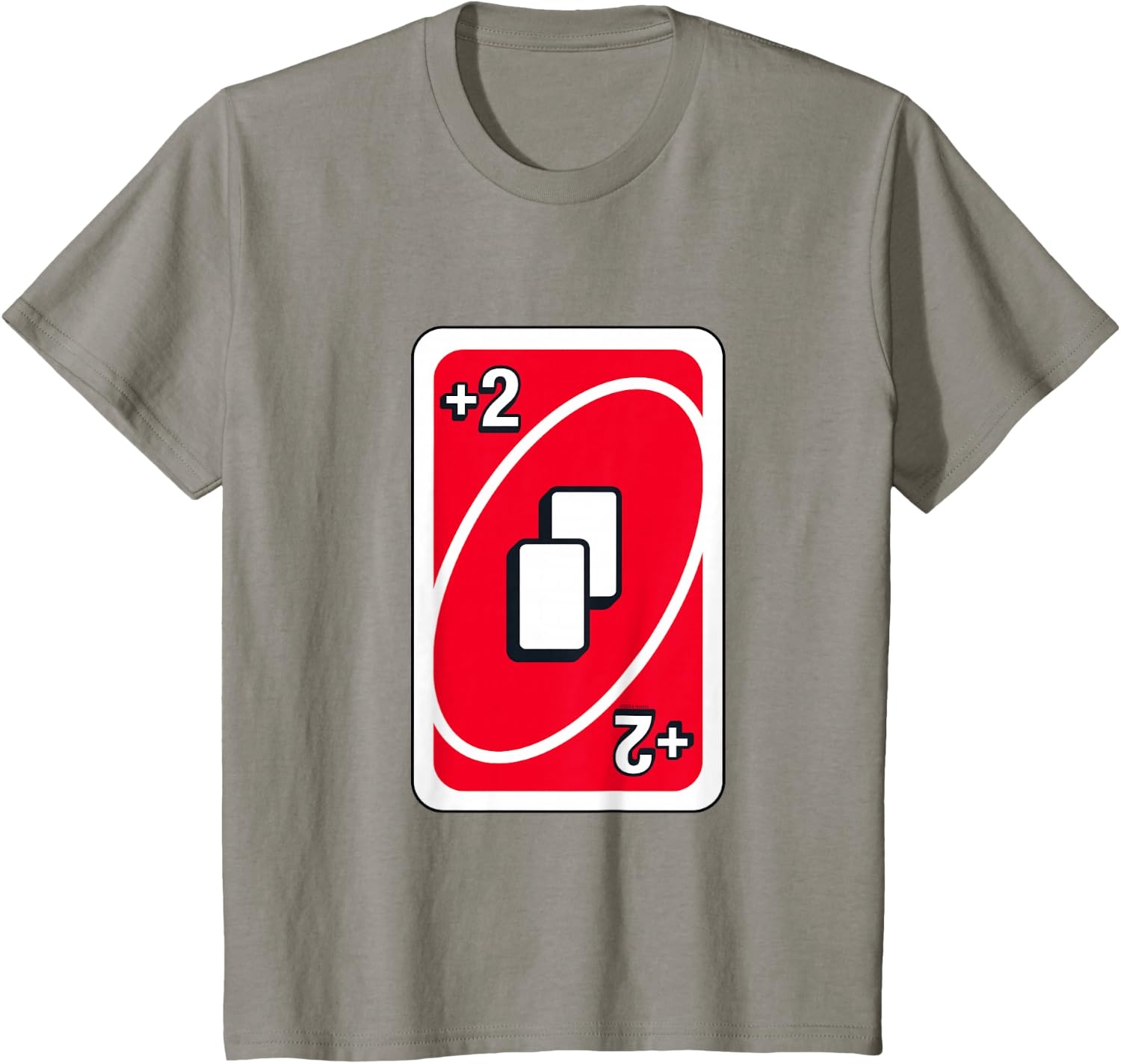 image:imageUNO Red Draw Two Card TShirtSlate Grey