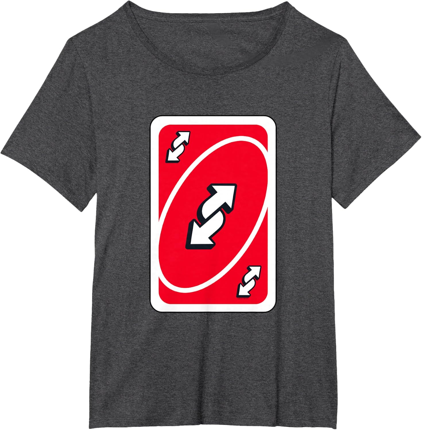 image:imageUNO Red Reverse Card TShirtDark Heather Grey