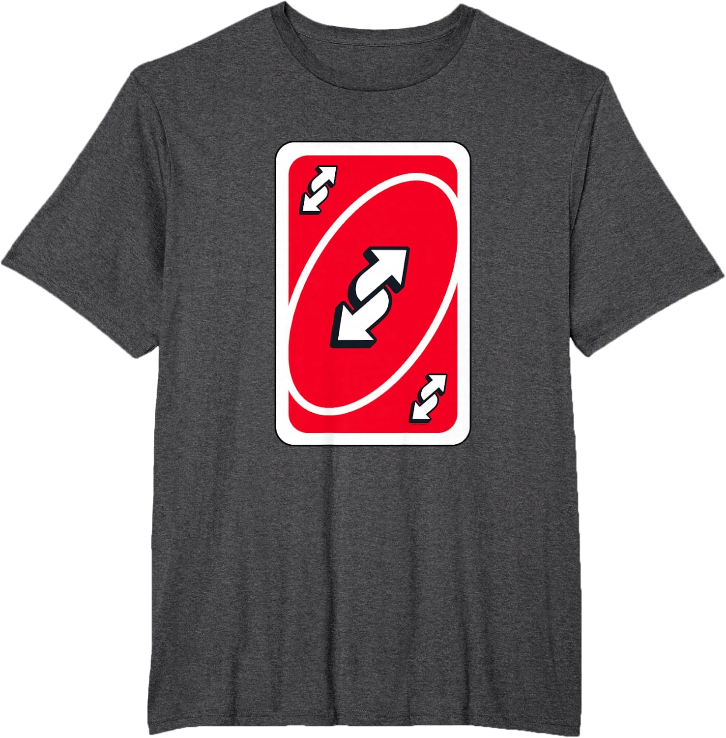 image:imageUNO Red Reverse Card TShirtDark Heather Grey