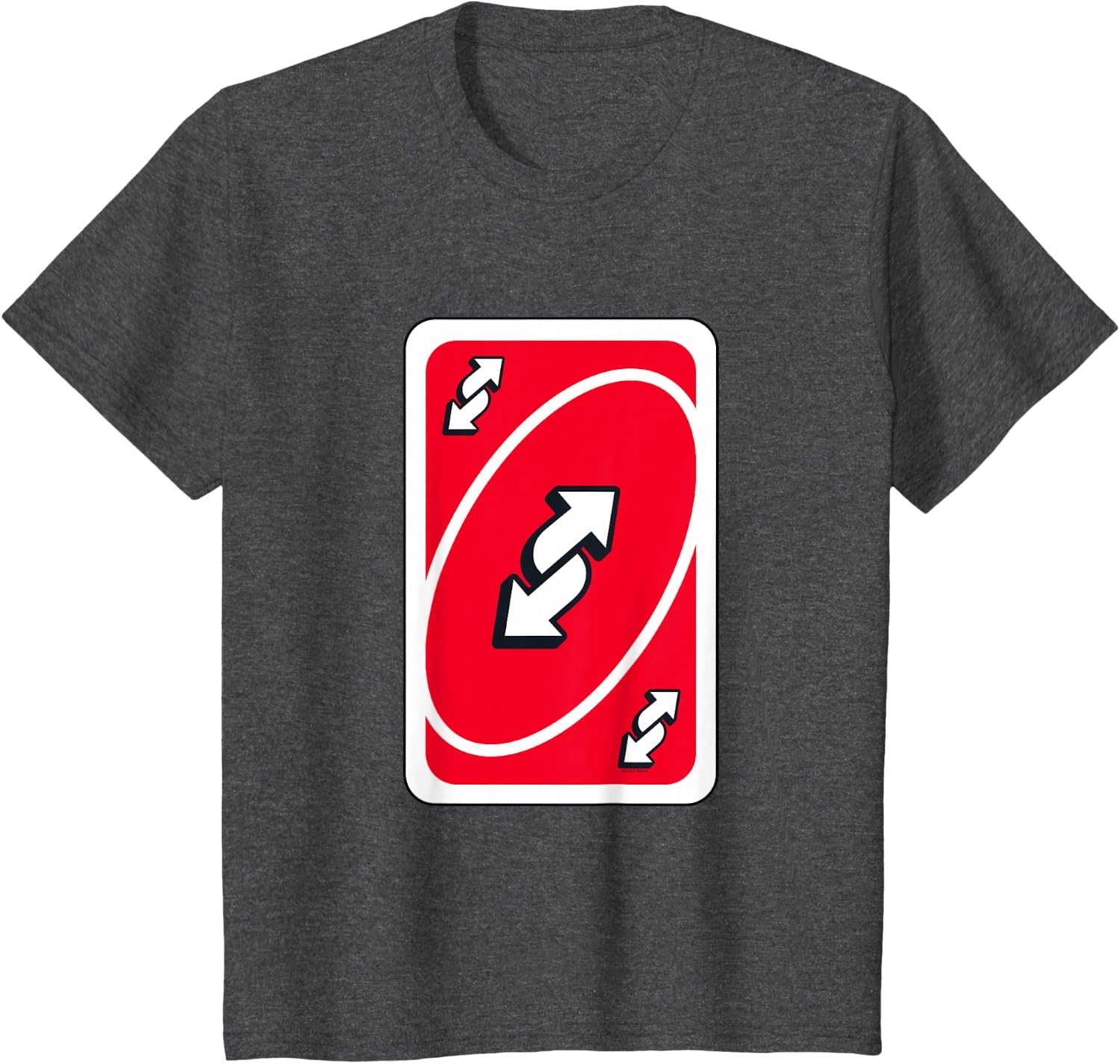 image:imageUNO Red Reverse Card TShirtDark Heather Grey