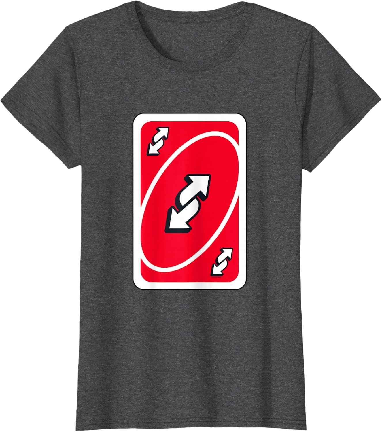 image:imageUNO Red Reverse Card TShirtDark Heather Grey