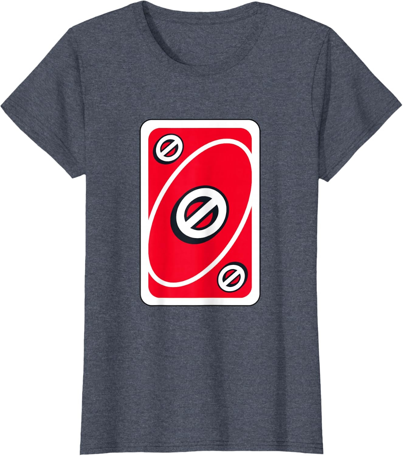 image:imageUNO Red Skip Card TShirtHeather Blue