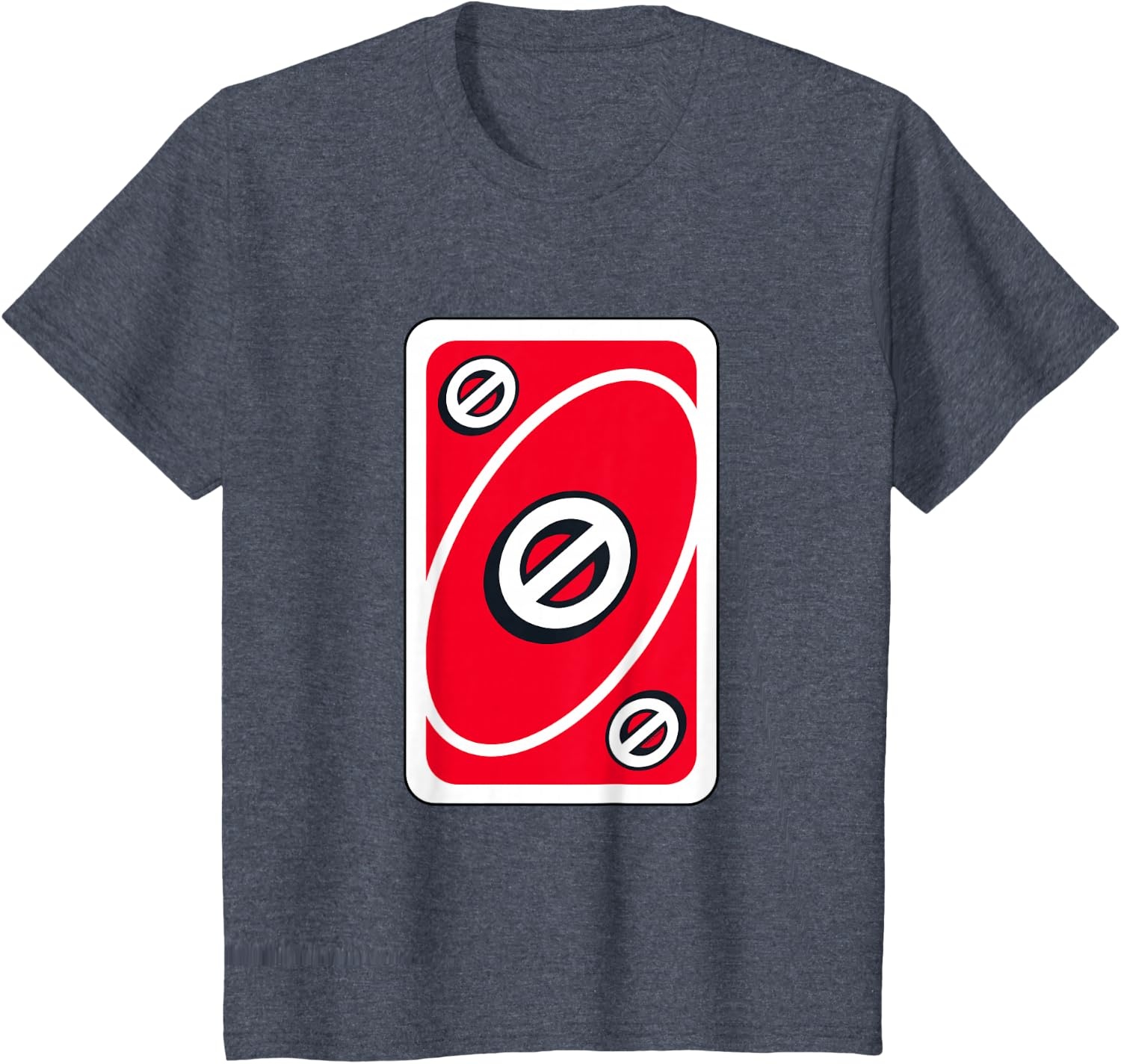 image:imageUNO Red Skip Card TShirtHeather Blue
