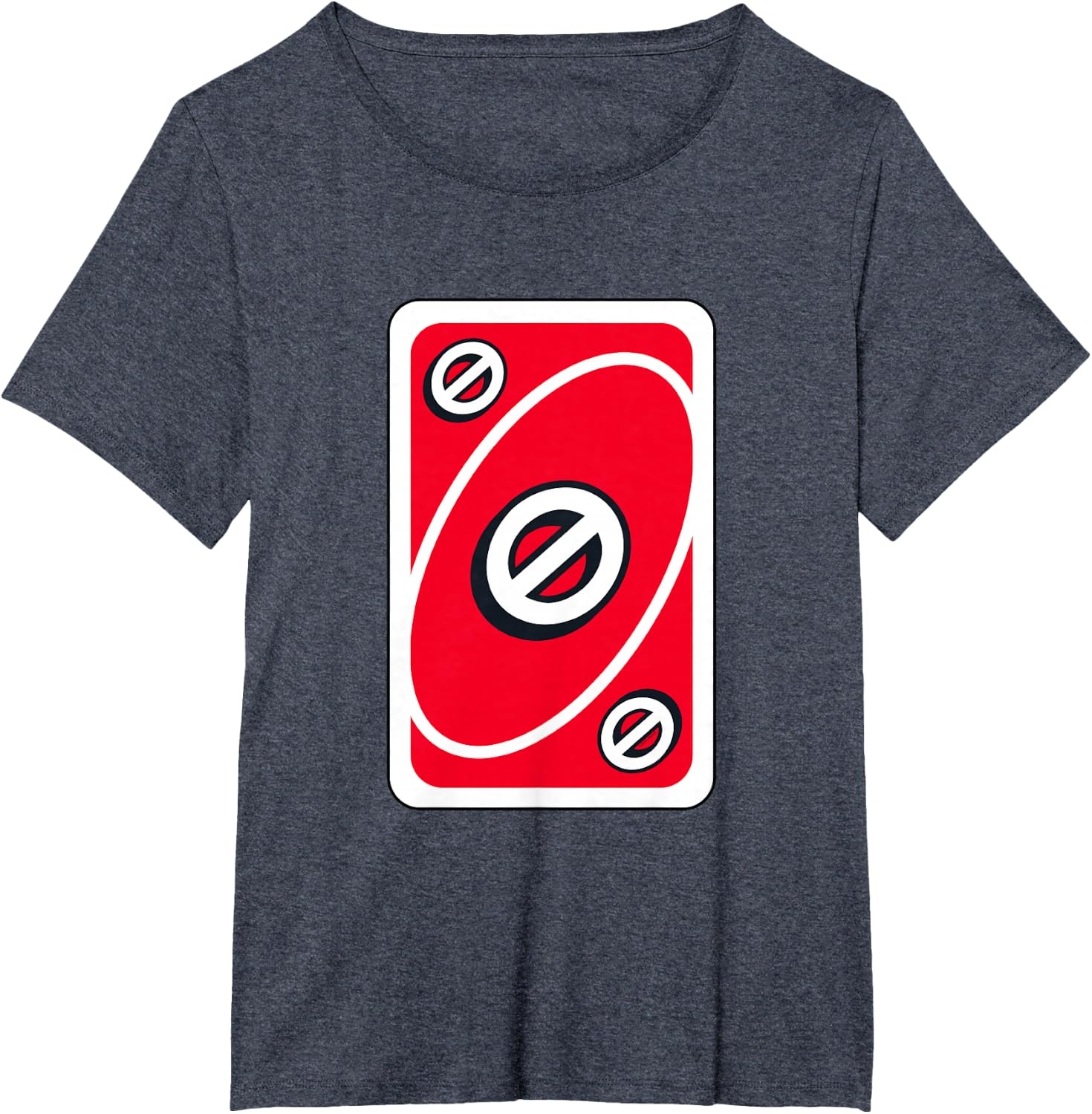 image:imageUNO Red Skip Card TShirtHeather Blue