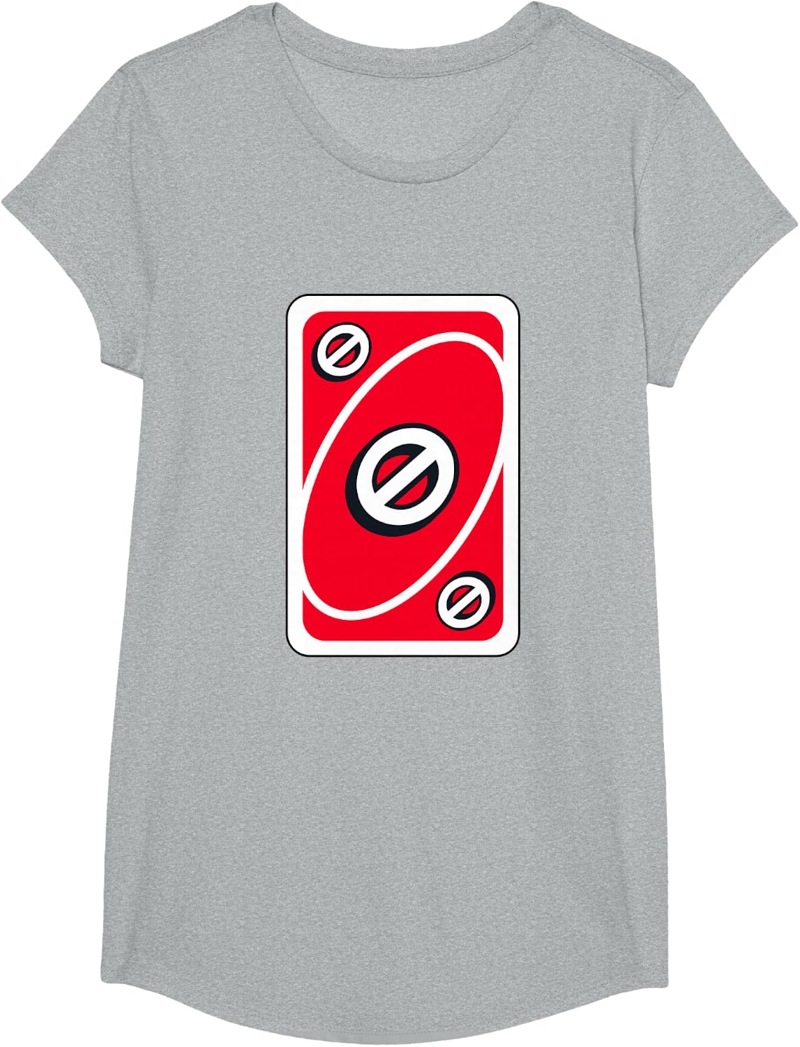 image:imageUNO Red Skip Card TShirtHeather Grey
