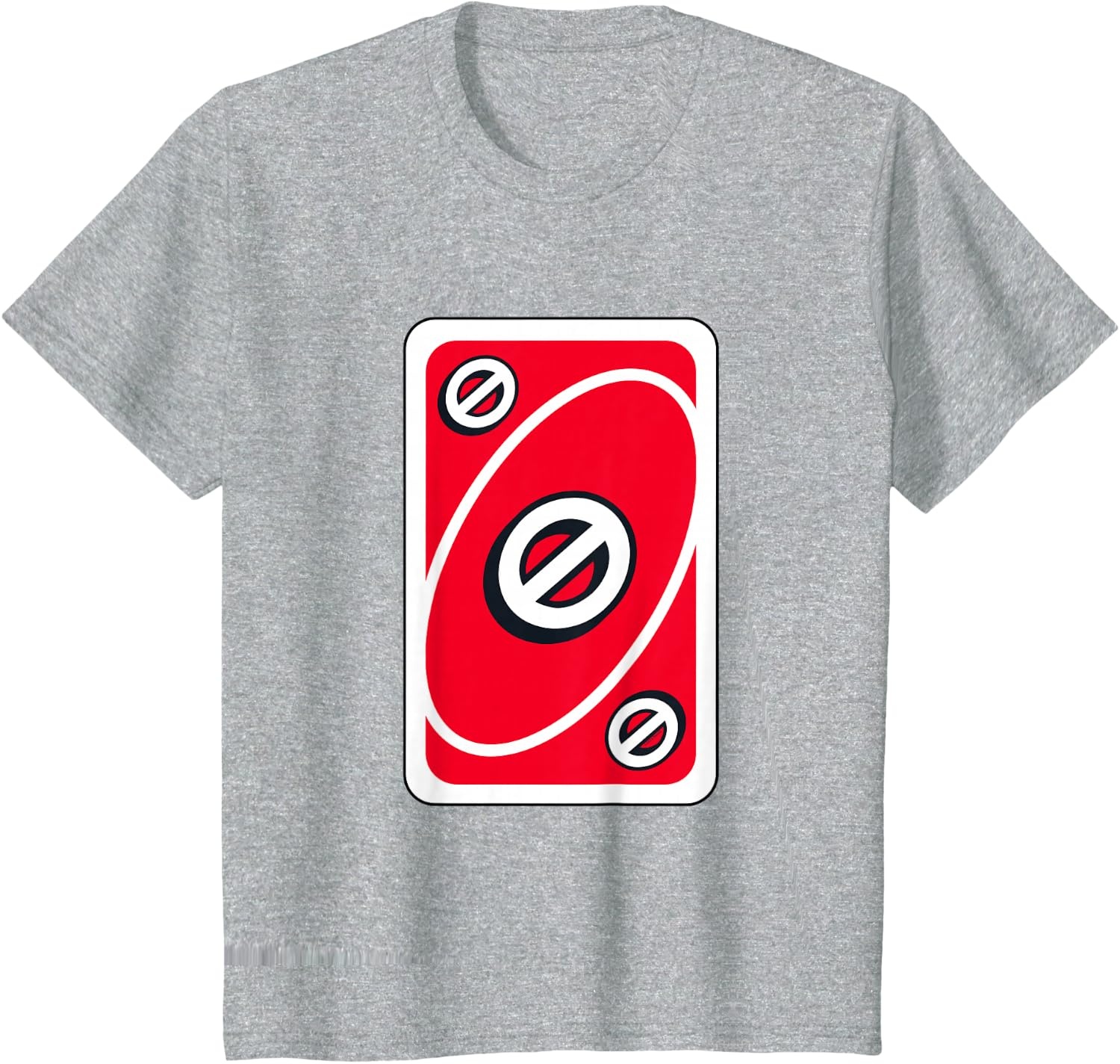 image:imageUNO Red Skip Card TShirtHeather Grey