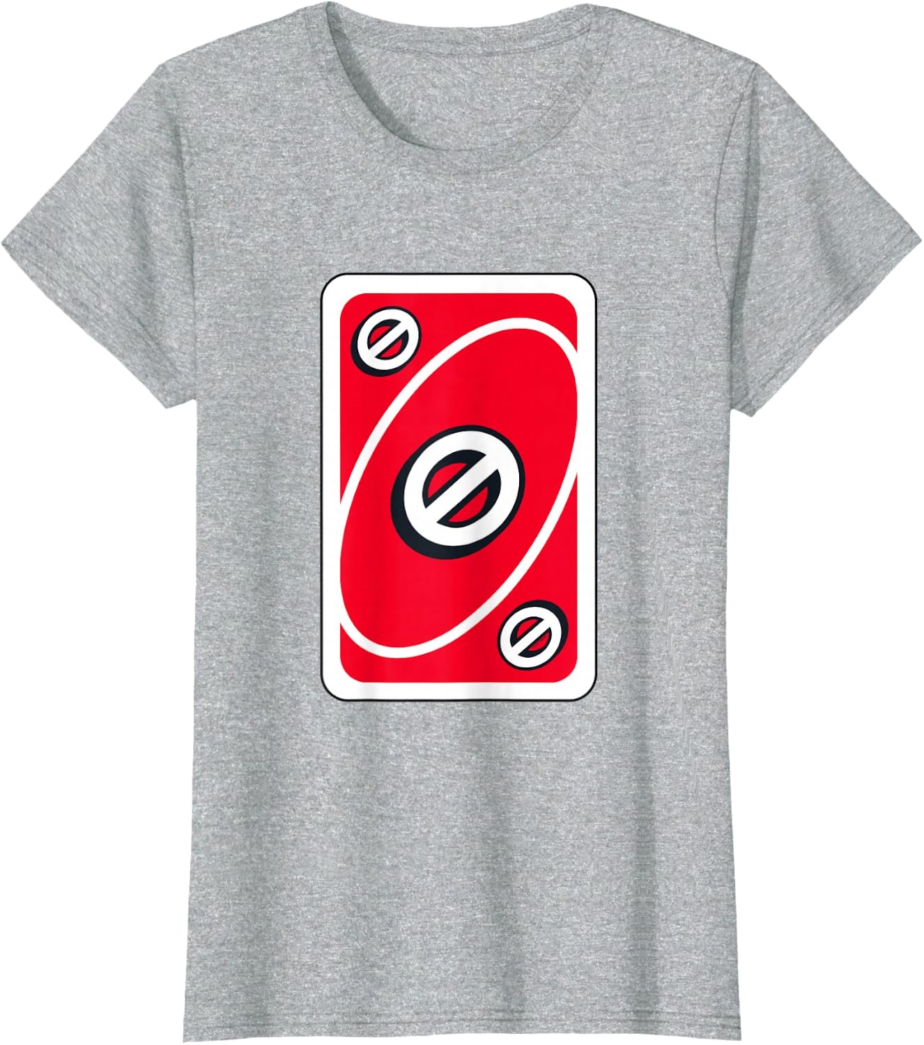 image:imageUNO Red Skip Card TShirtHeather Grey