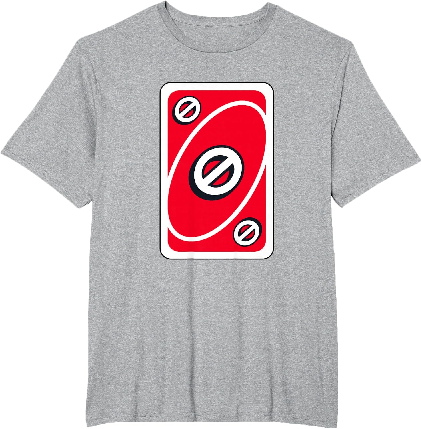 image:imageUNO Red Skip Card TShirtHeather Grey