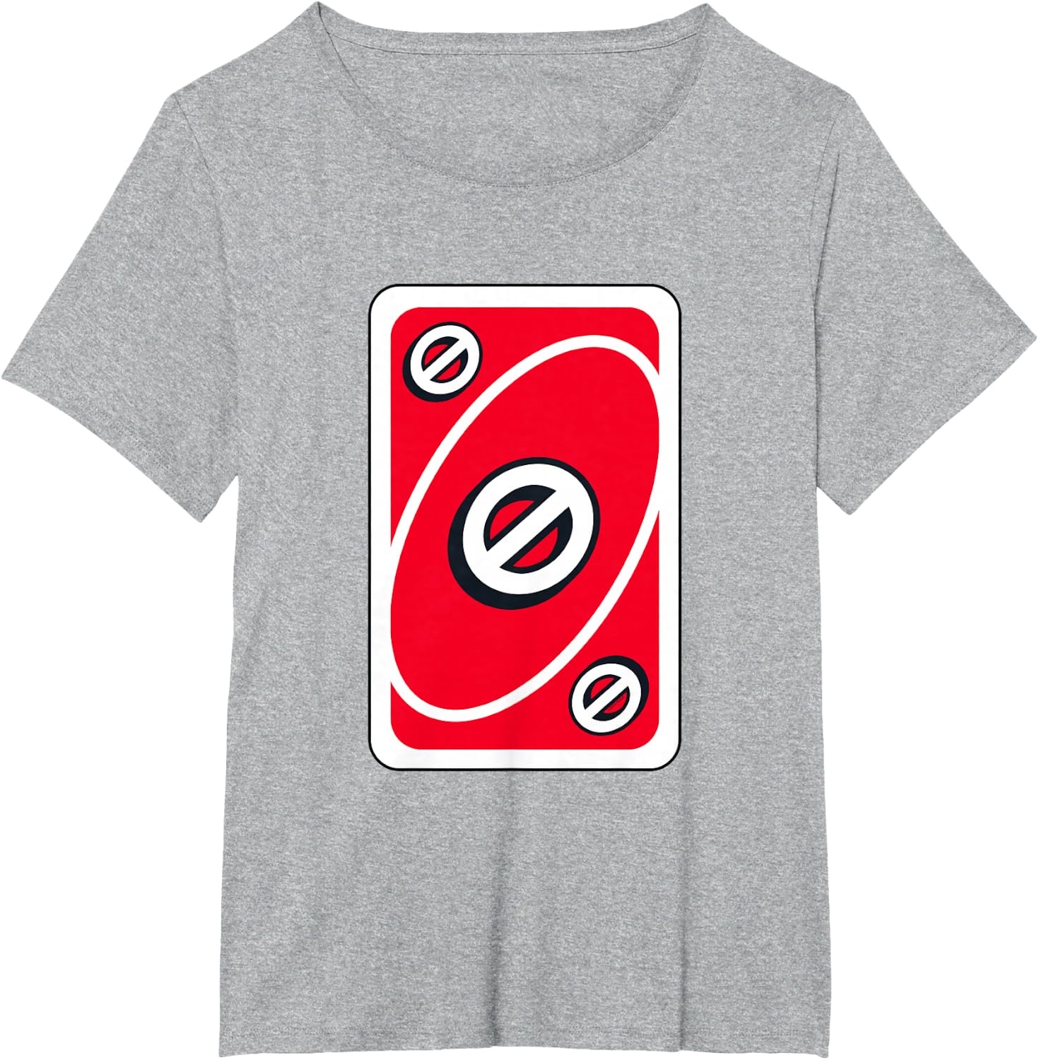 image:imageUNO Red Skip Card TShirtHeather Grey
