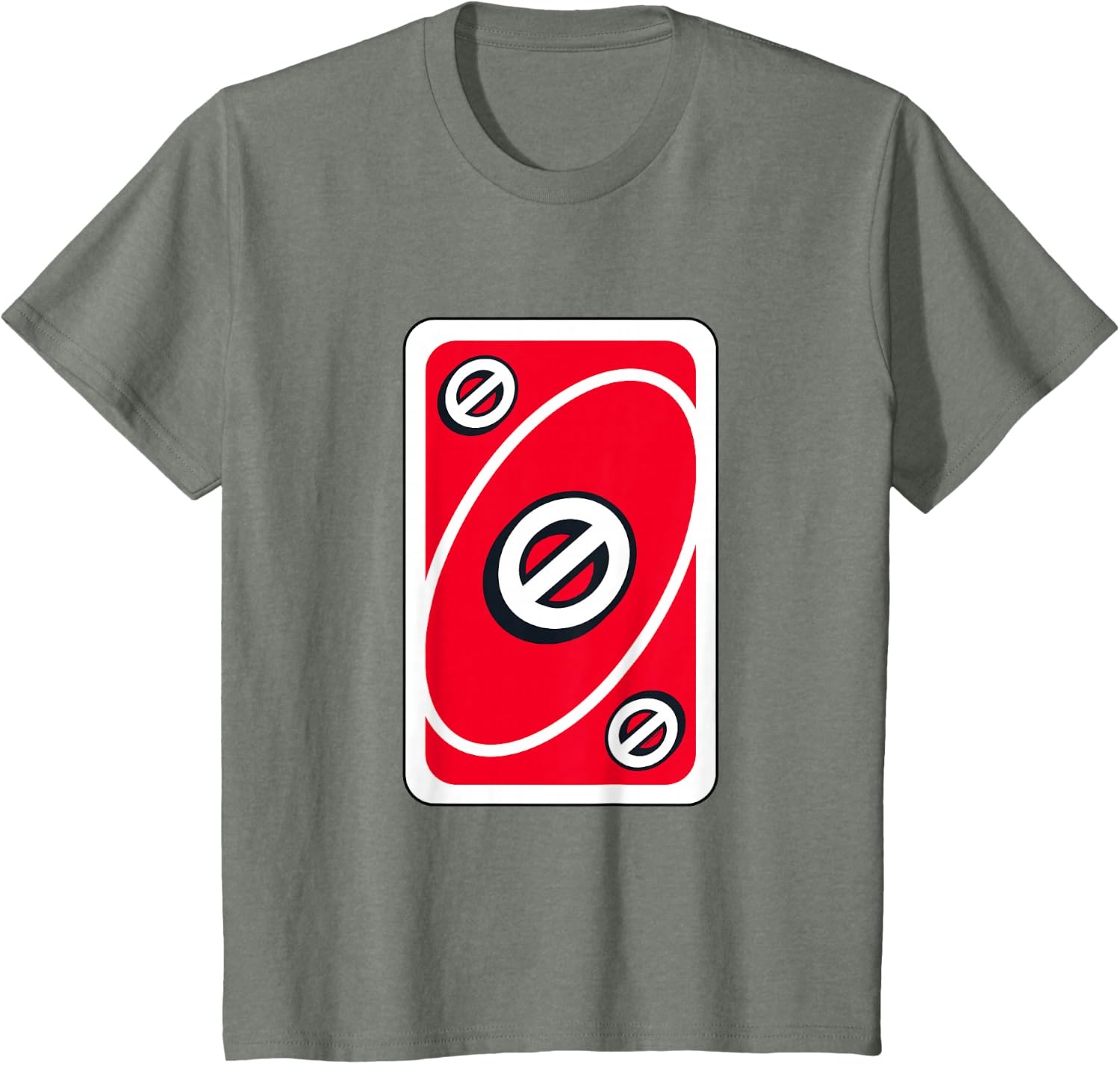image:imageUNO Red Skip Card TShirtOlive Heather