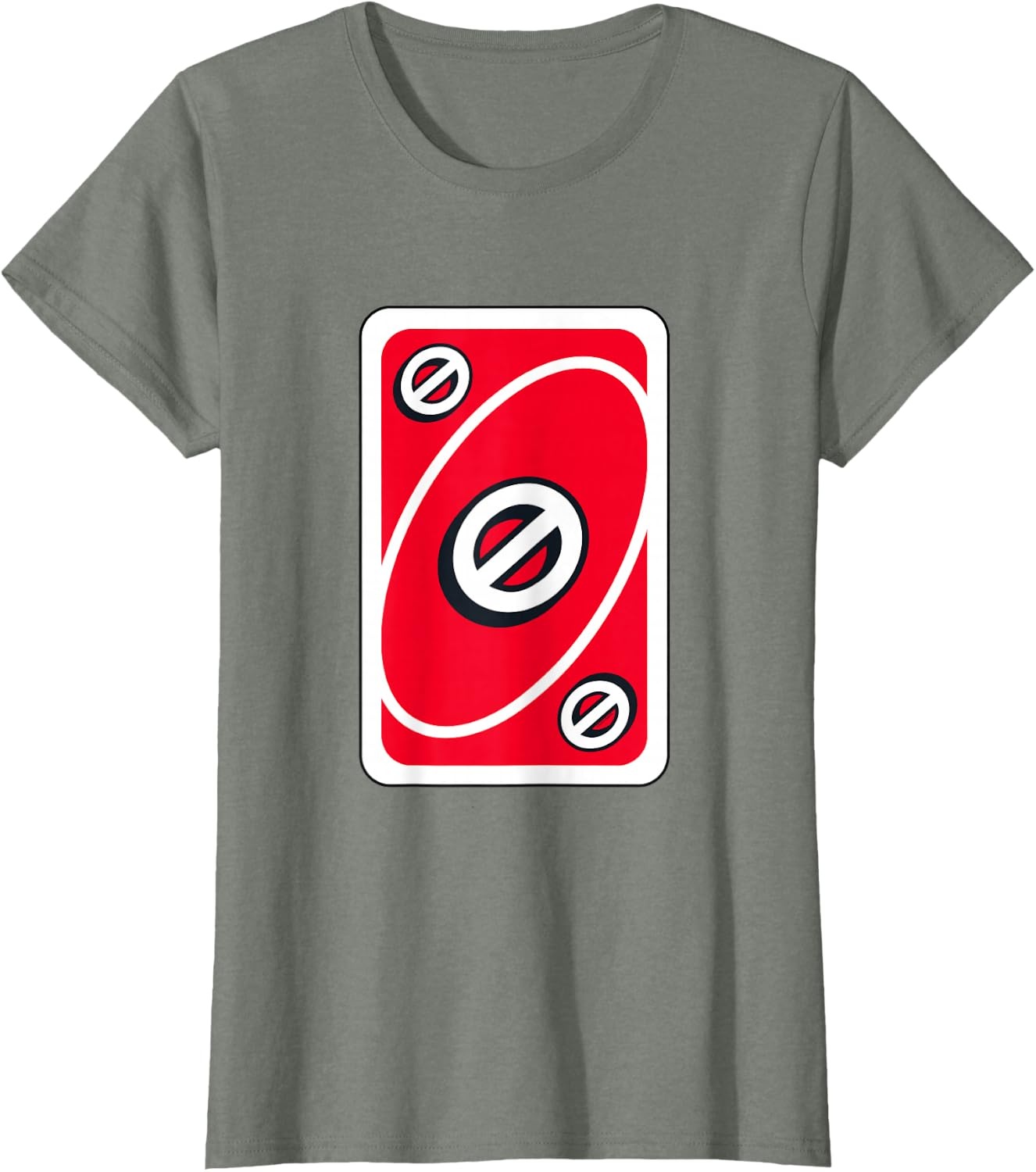 image:imageUNO Red Skip Card TShirtOlive Heather