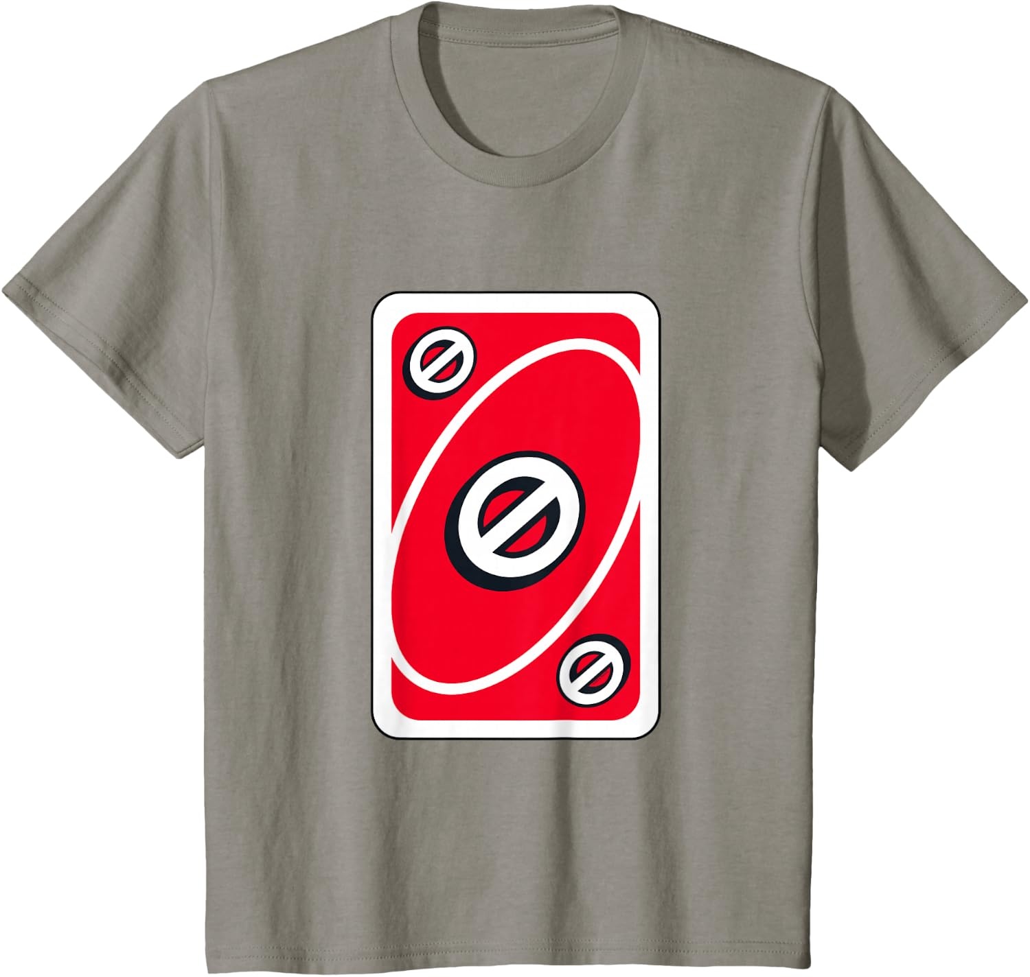 image:imageUNO Red Skip Card TShirtSlate Grey