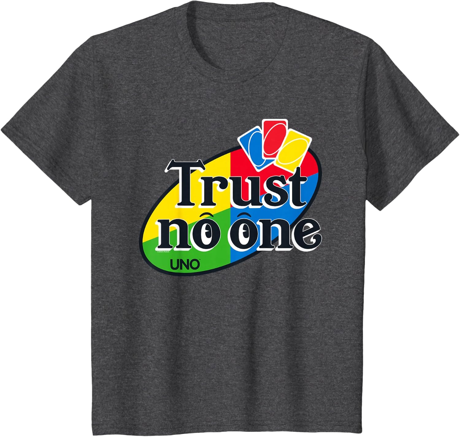 image:imageUNO Trust No One TShirtDark Heather Grey