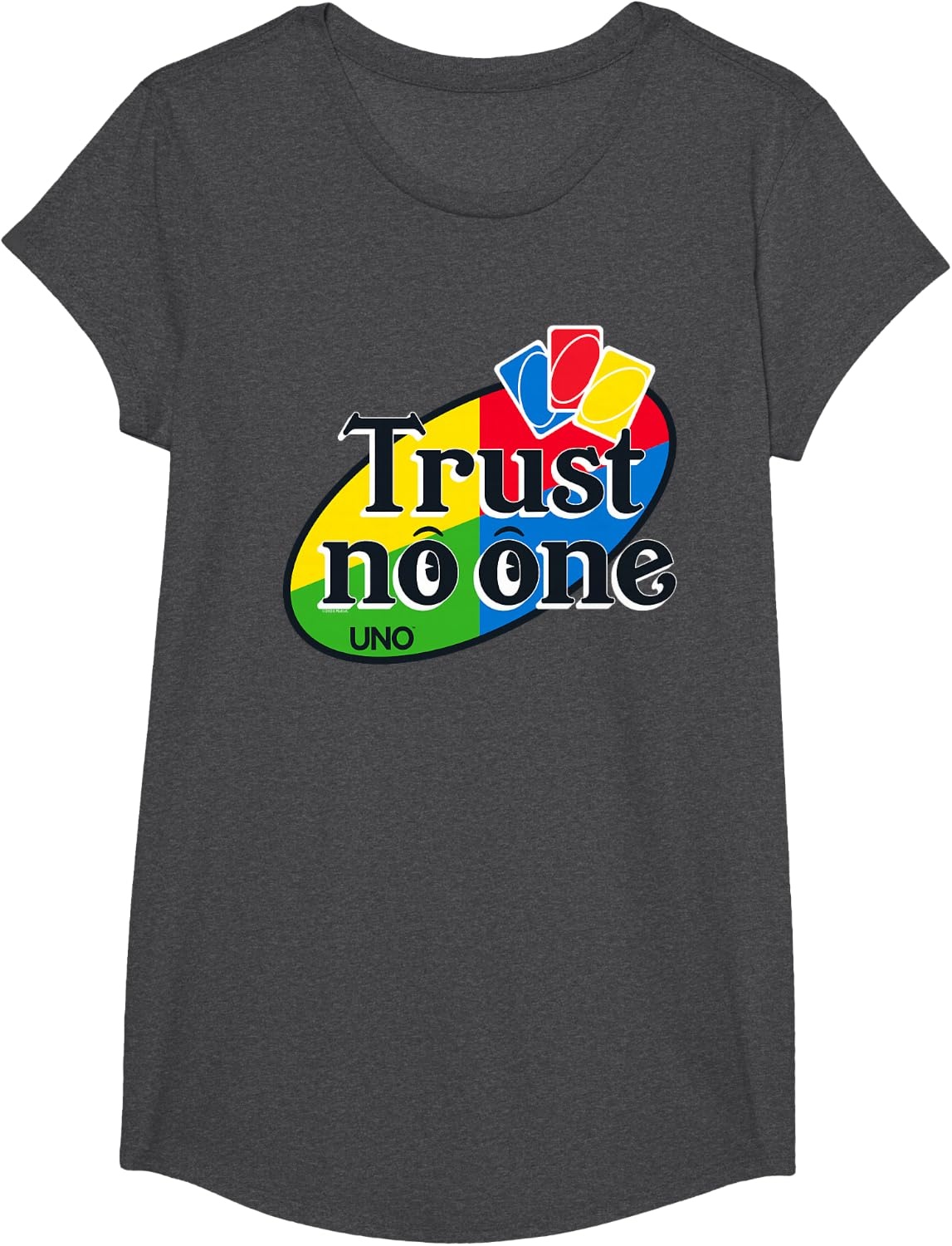 image:imageUNO Trust No One TShirtDark Heather Grey