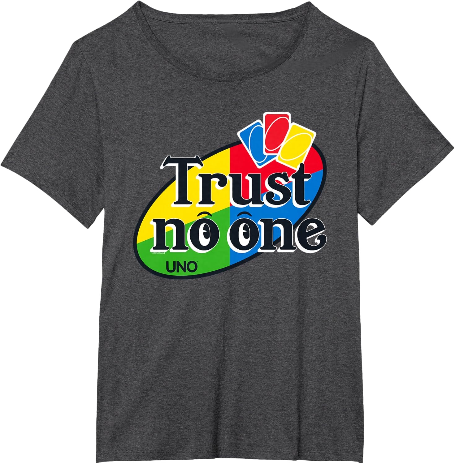 image:imageUNO Trust No One TShirtDark Heather Grey