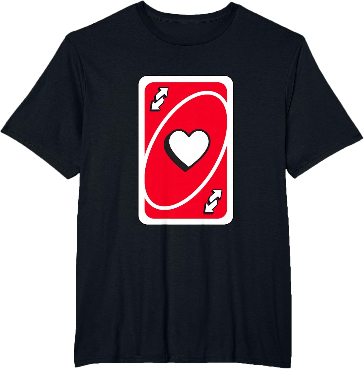 image:imageUNO Valentines Day Red Reverse Card TShirtBlack