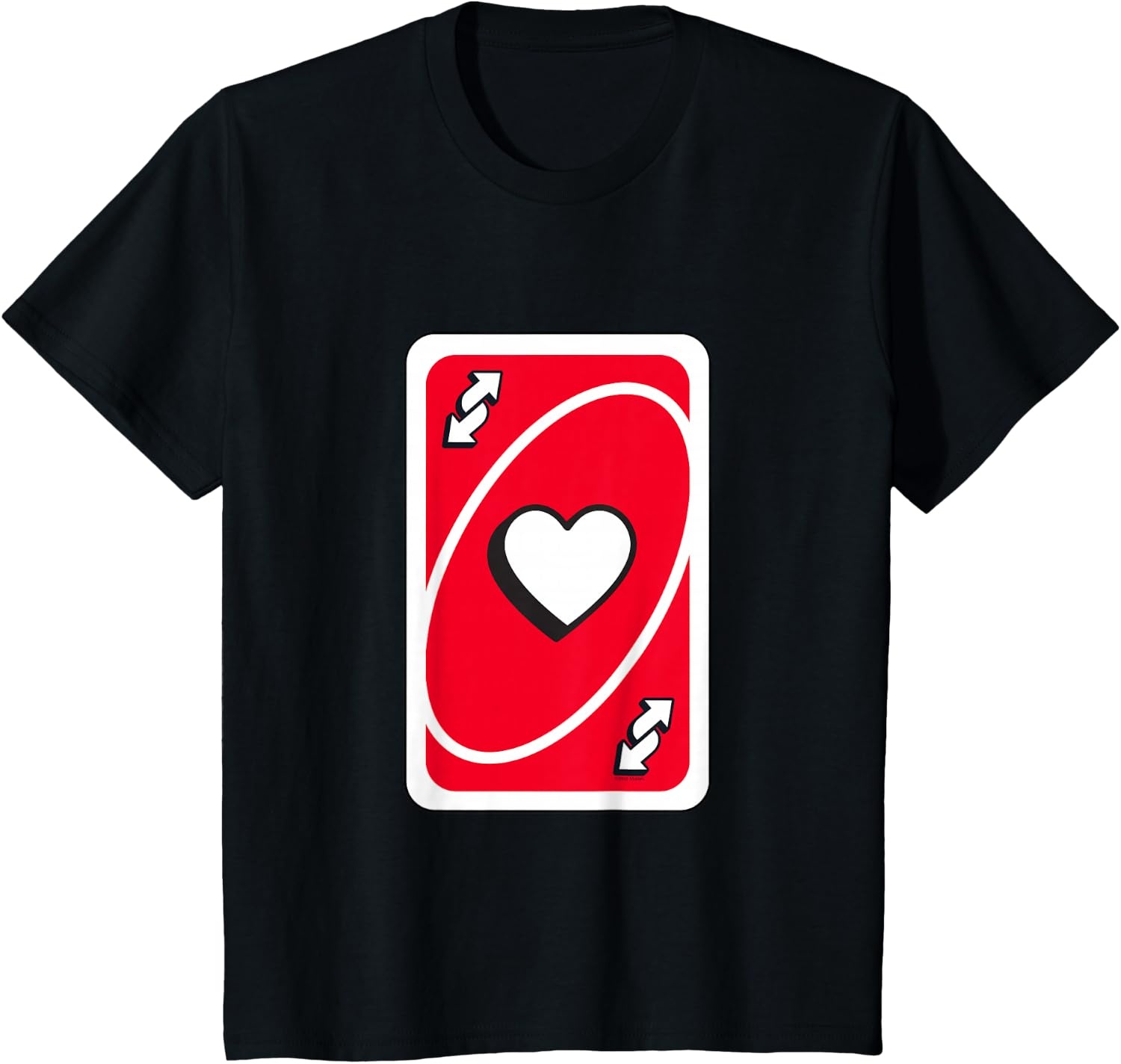 image:imageUNO Valentines Day Red Reverse Card TShirtBlack