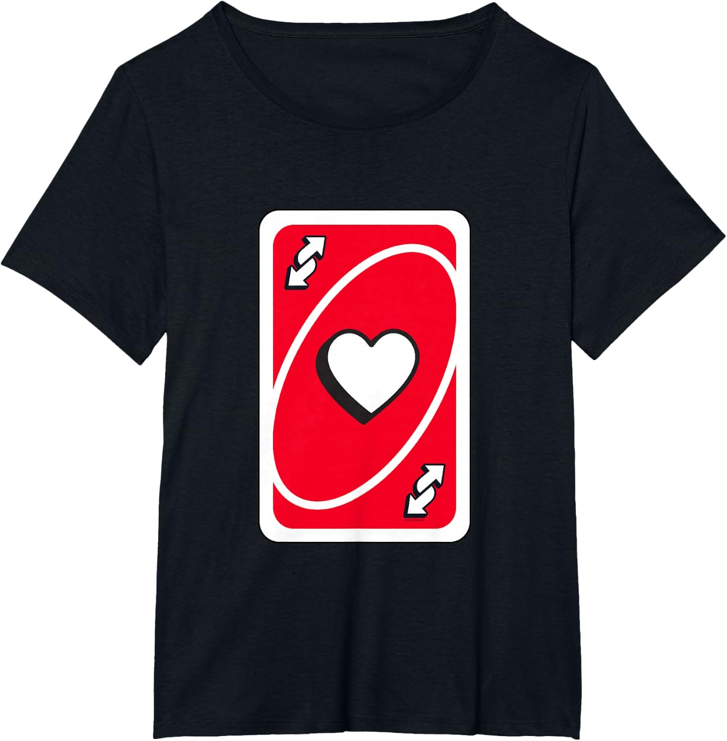 image:imageUNO Valentines Day Red Reverse Card TShirtBlack