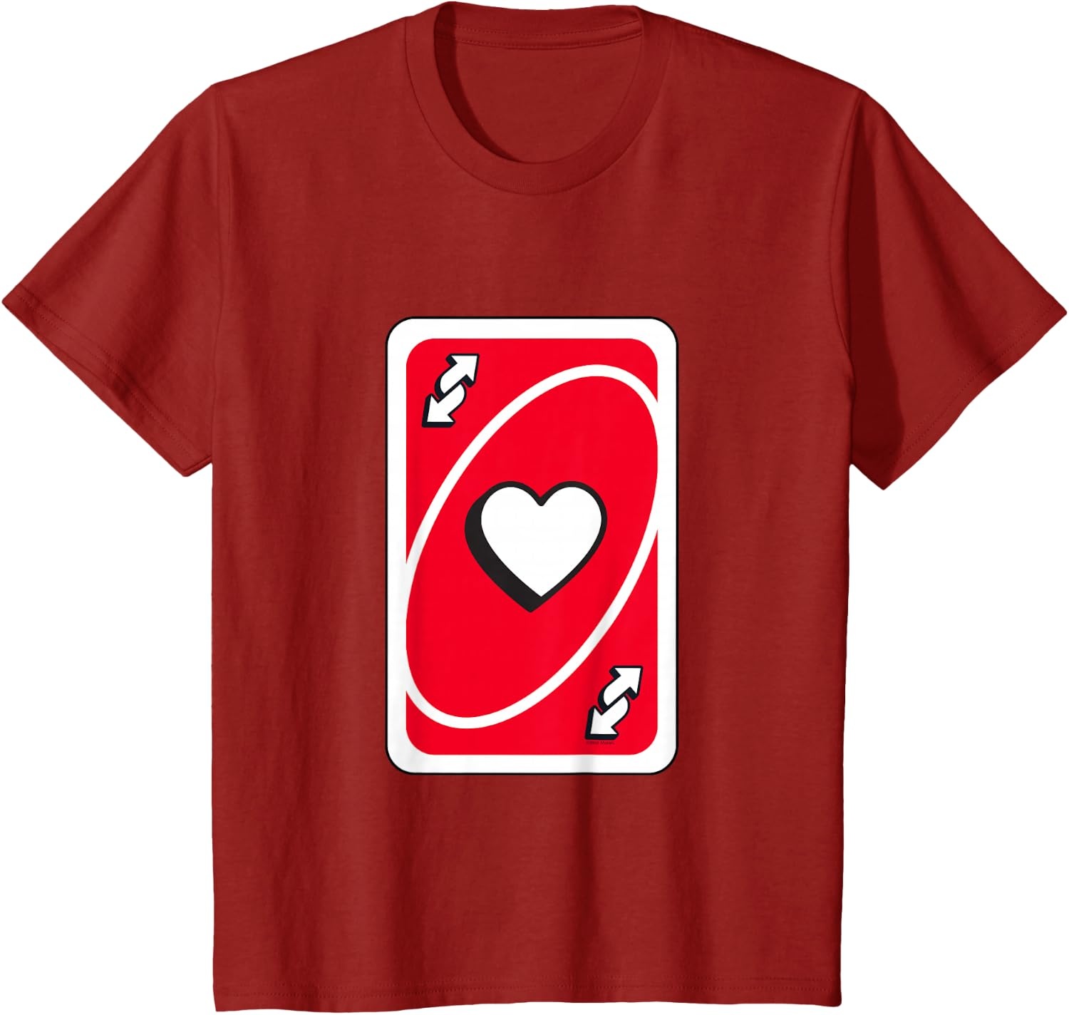 image:imageUNO Valentines Day Red Reverse Card TShirtCranberry Red